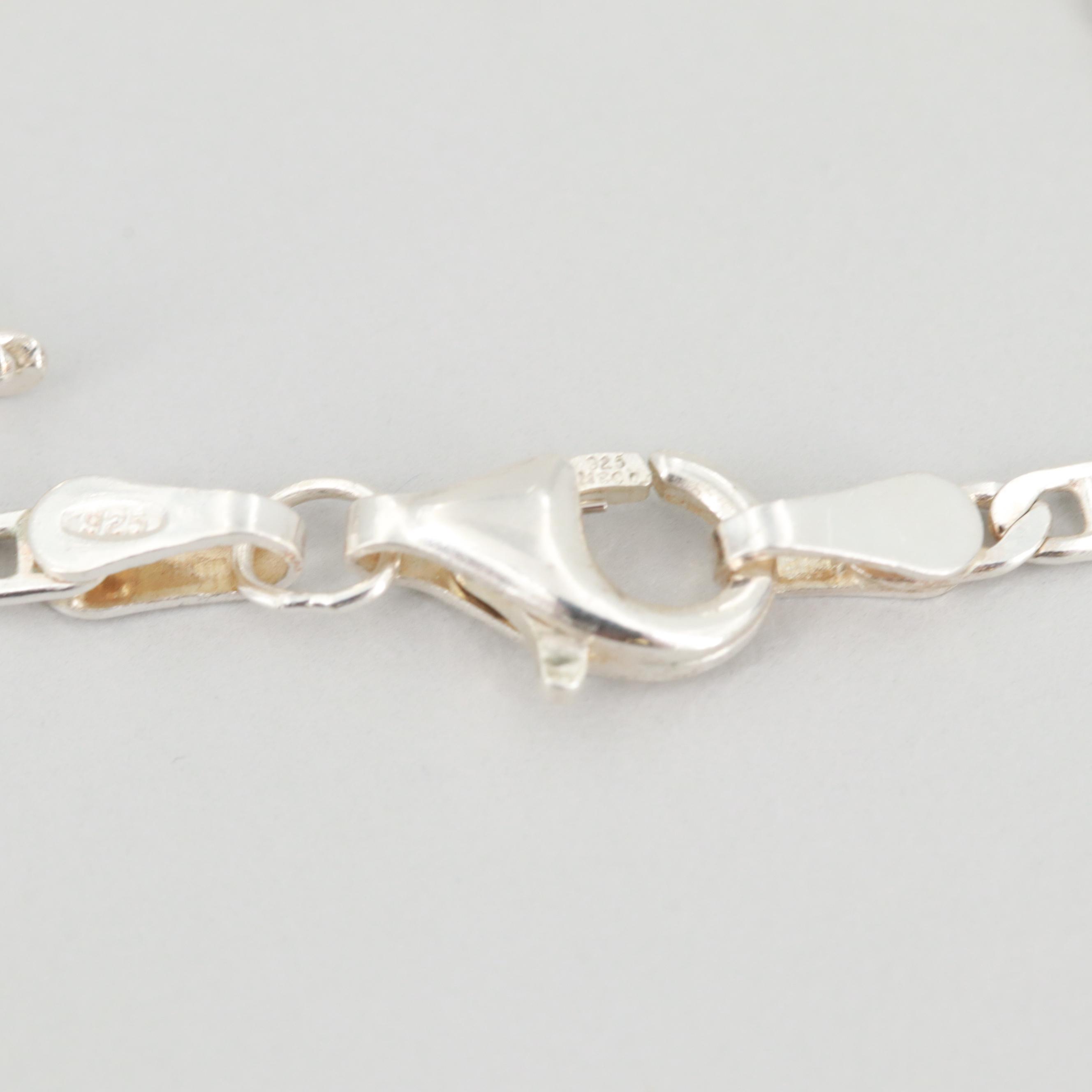 Frederick Chavez Navajo Diné Sterling Silver Howlite Pendant Necklace