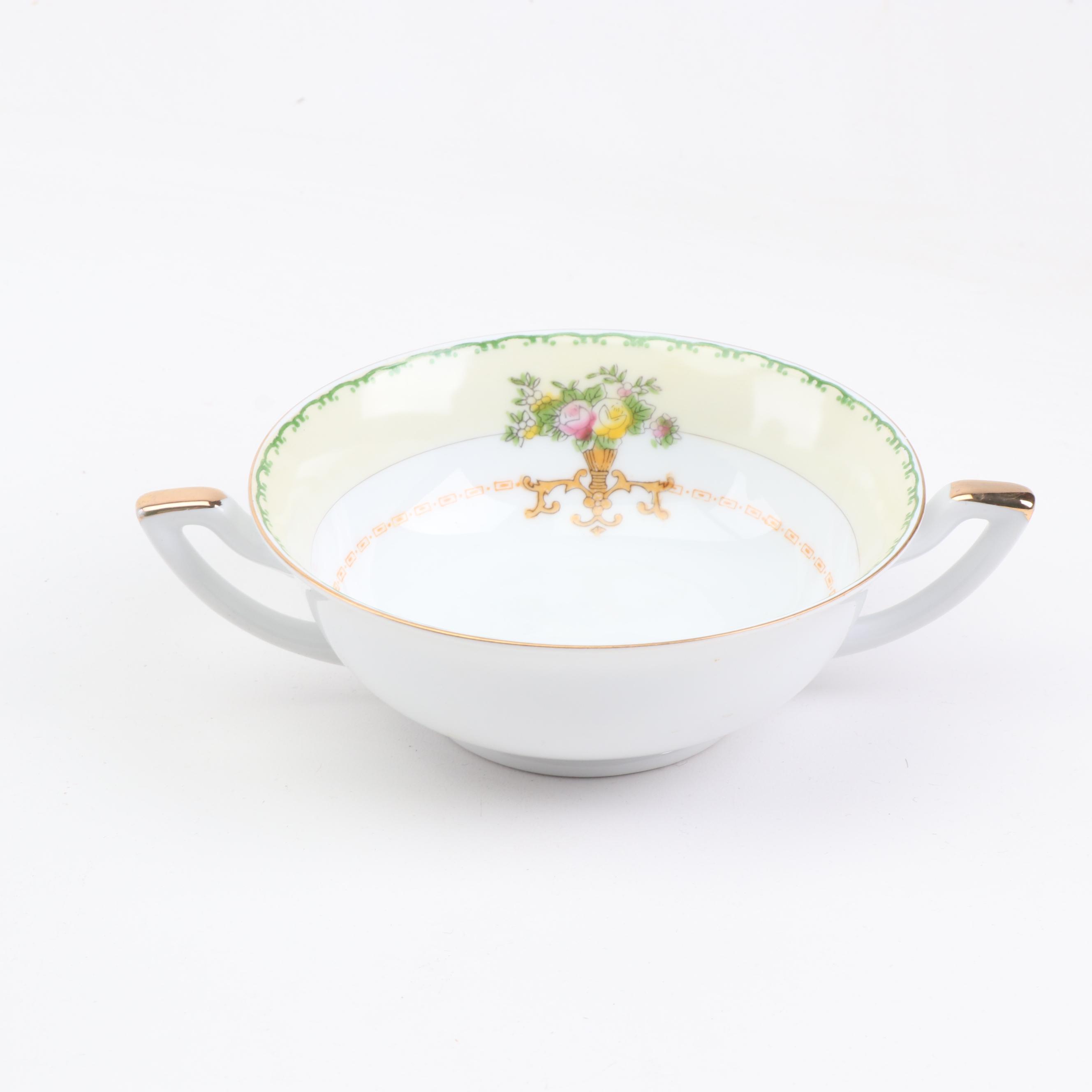 Japanese Porcelain Dinnerware, Mid Century