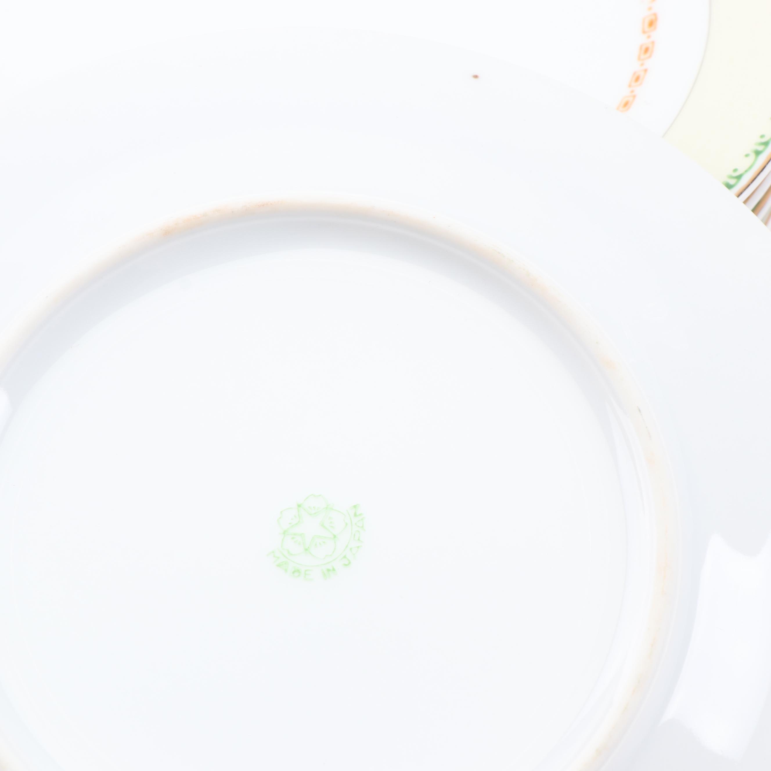 Japanese Porcelain Dinnerware, Mid Century