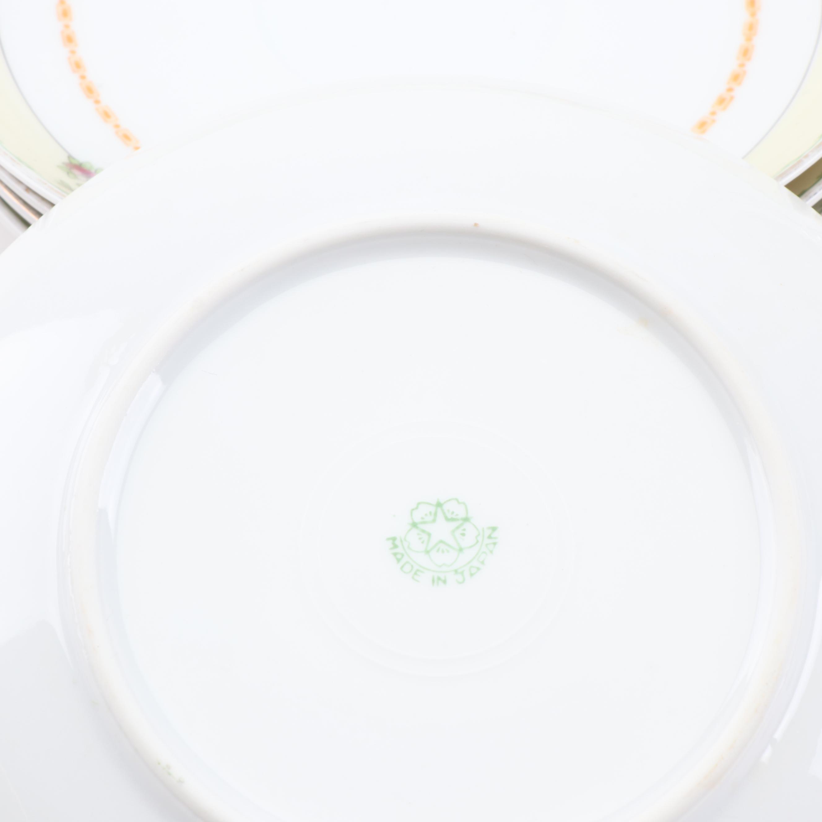 Japanese Porcelain Dinnerware, Mid Century