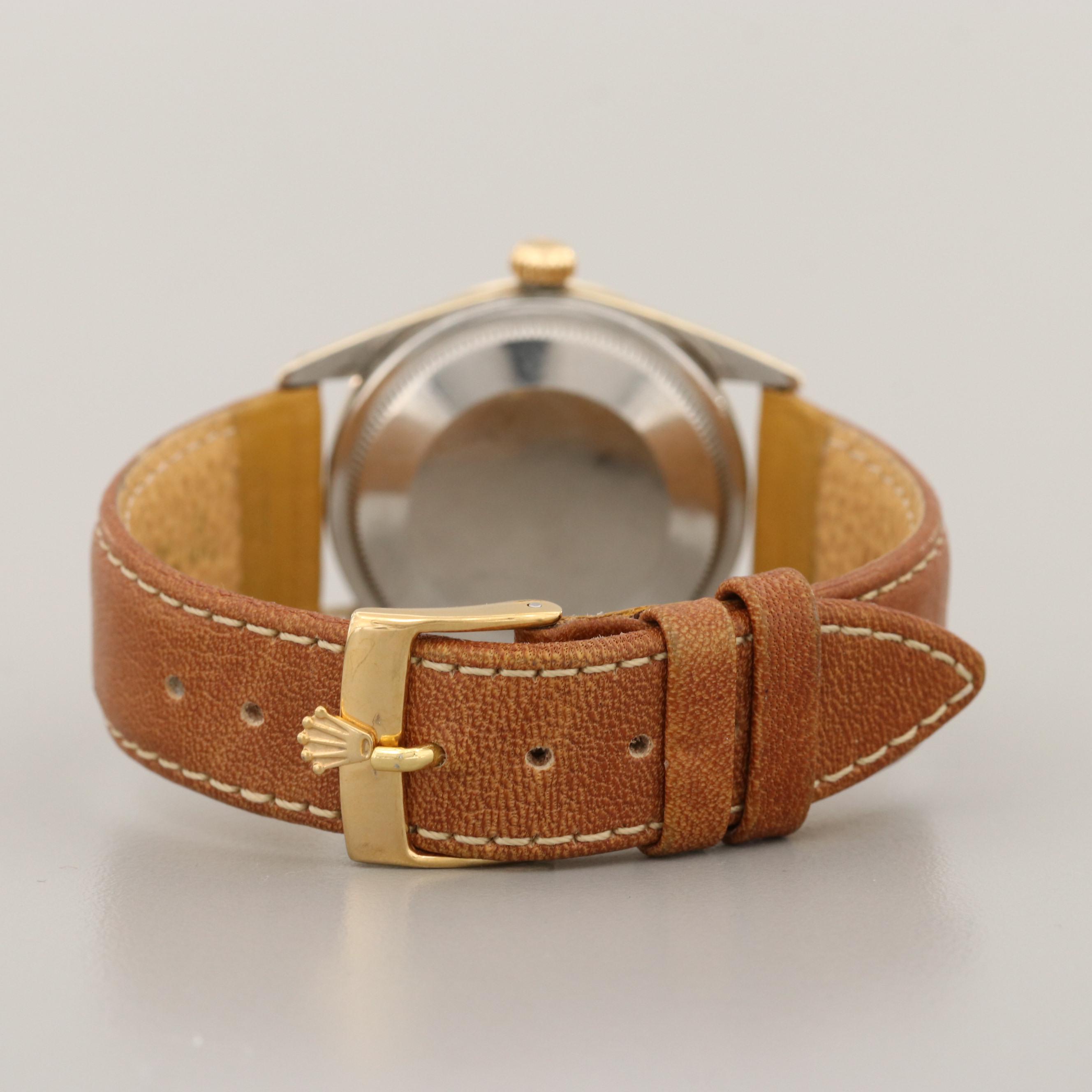 Vintage Rolex Oyster Perpetual Date Gold Shell Automatic Watch, 1972