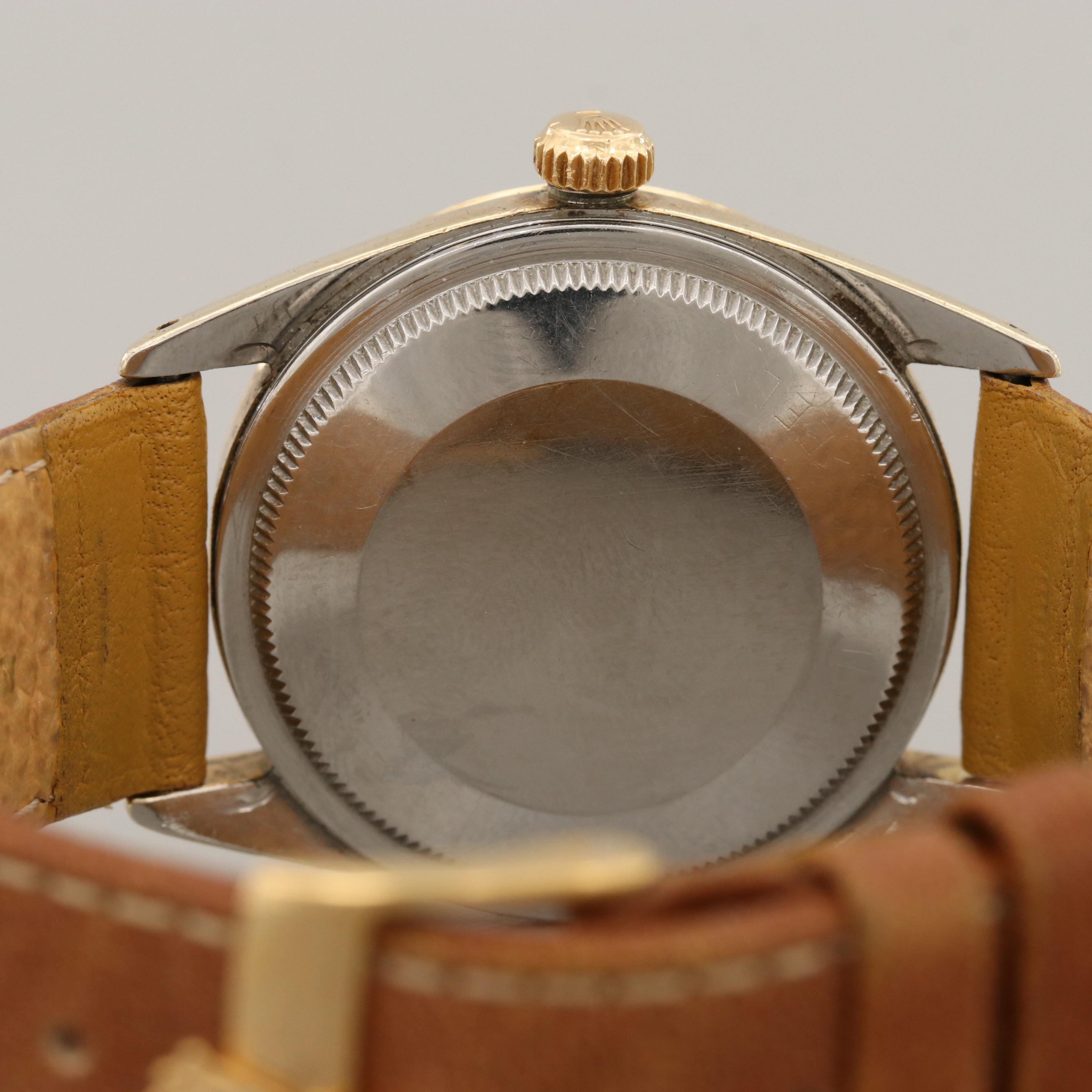 Vintage Rolex Oyster Perpetual Date Gold Shell Automatic Watch, 1972