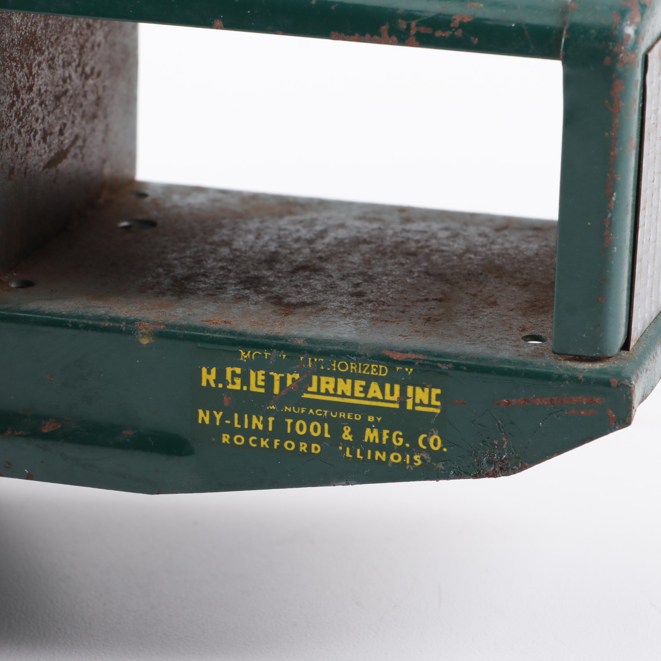 Vintage NYLint Toys Pressed Steel "Tournahauler" Flatbed Trailer Truck