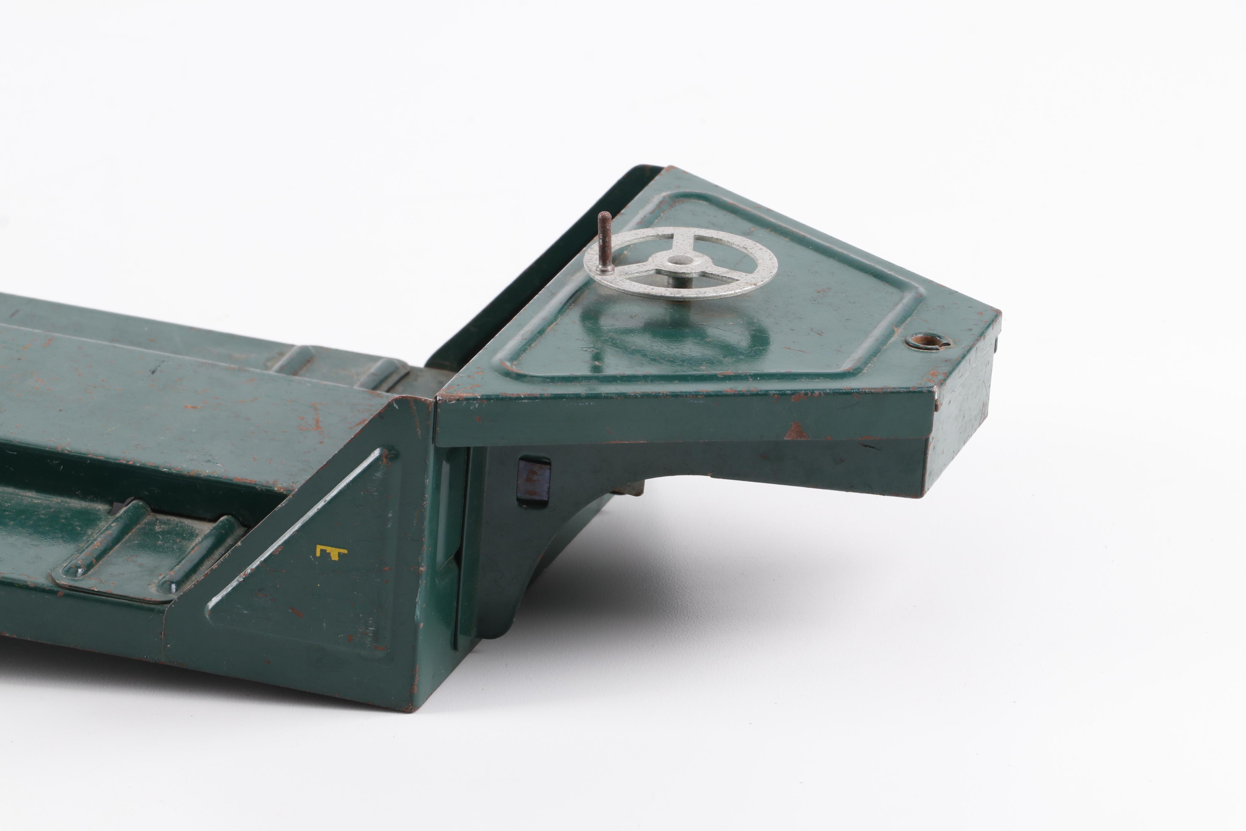 Vintage NYLint Toys Pressed Steel "Tournahauler" Flatbed Trailer Truck