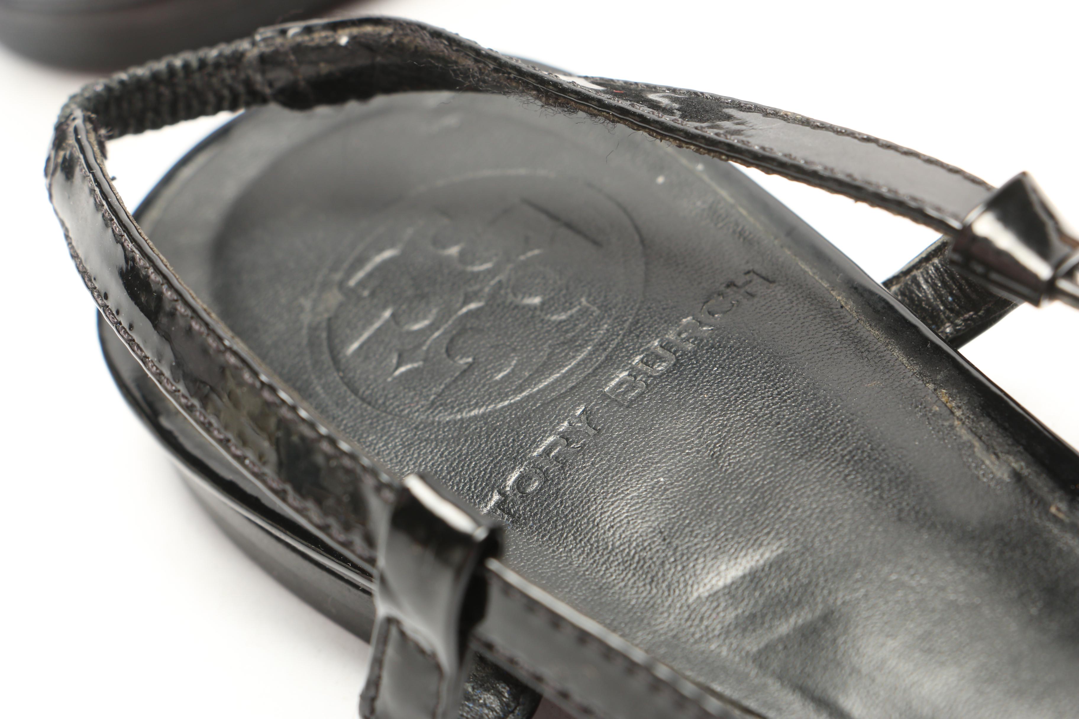 MICHAEL Michael Kors Black Leather Tote and Tory Burch Flats