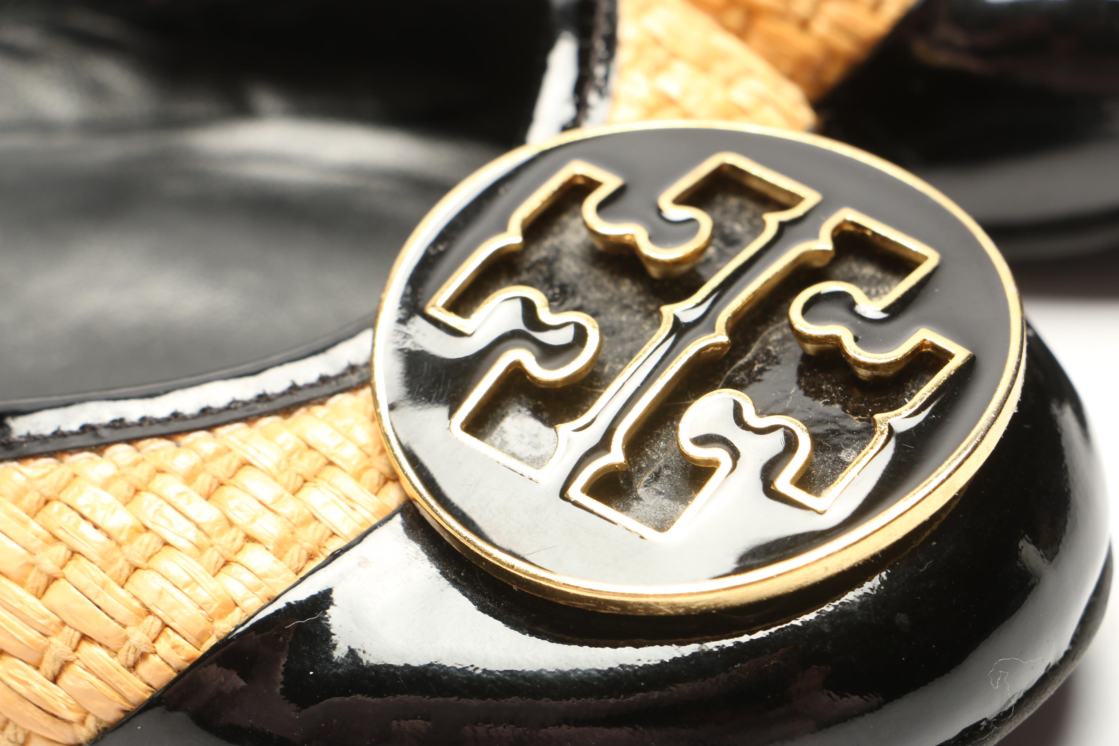 MICHAEL Michael Kors Black Leather Tote and Tory Burch Flats