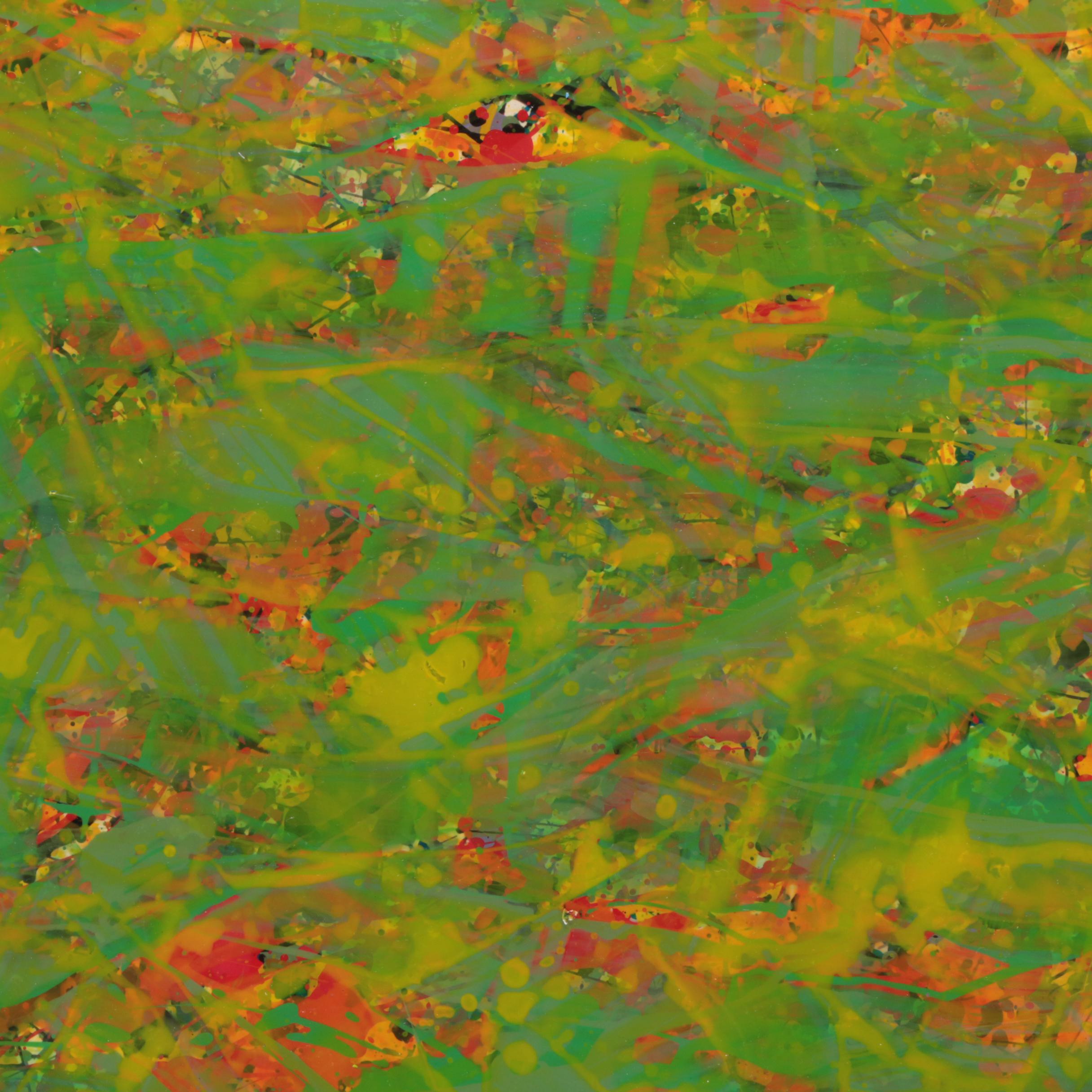 Evelyn Liner Reverse Acrylic Painting "Sleeping with the Fishes"