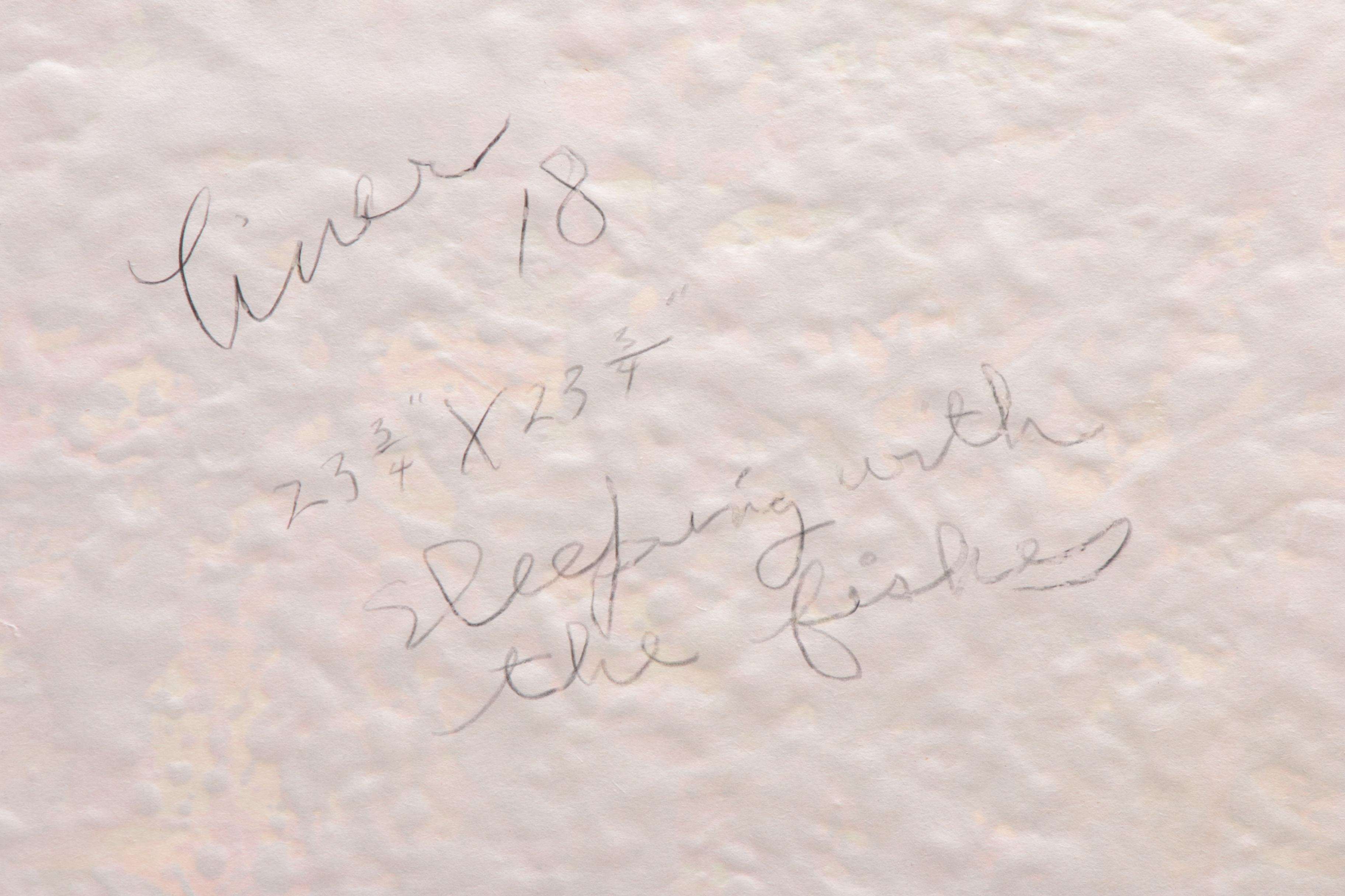 Evelyn Liner Reverse Acrylic Painting "Sleeping with the Fishes"