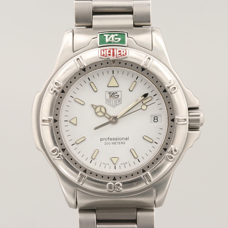 TAG Heuer 4000 Stainless Steel Quartz Wristwatch, Circa 1995