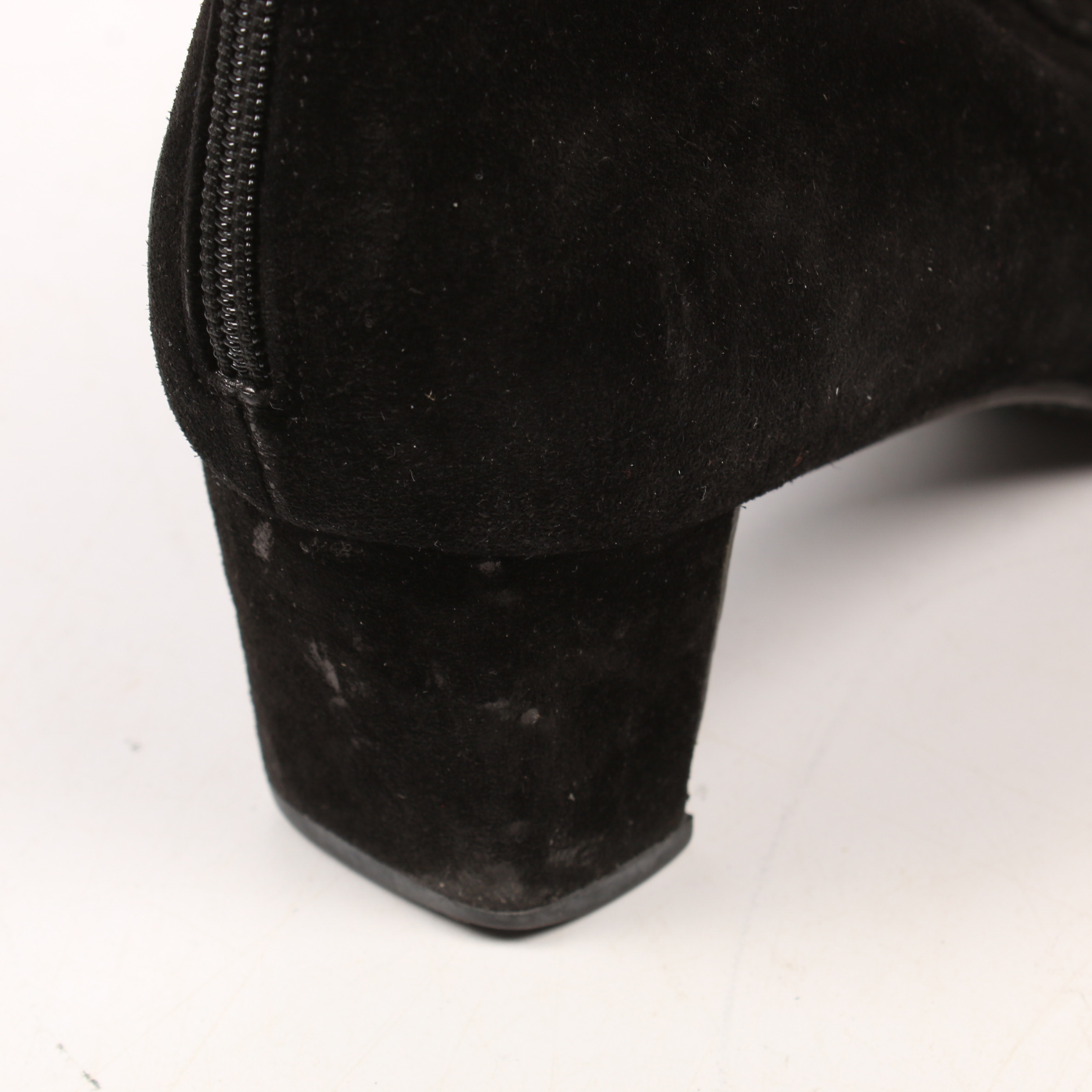 Prada Black Suede Booties