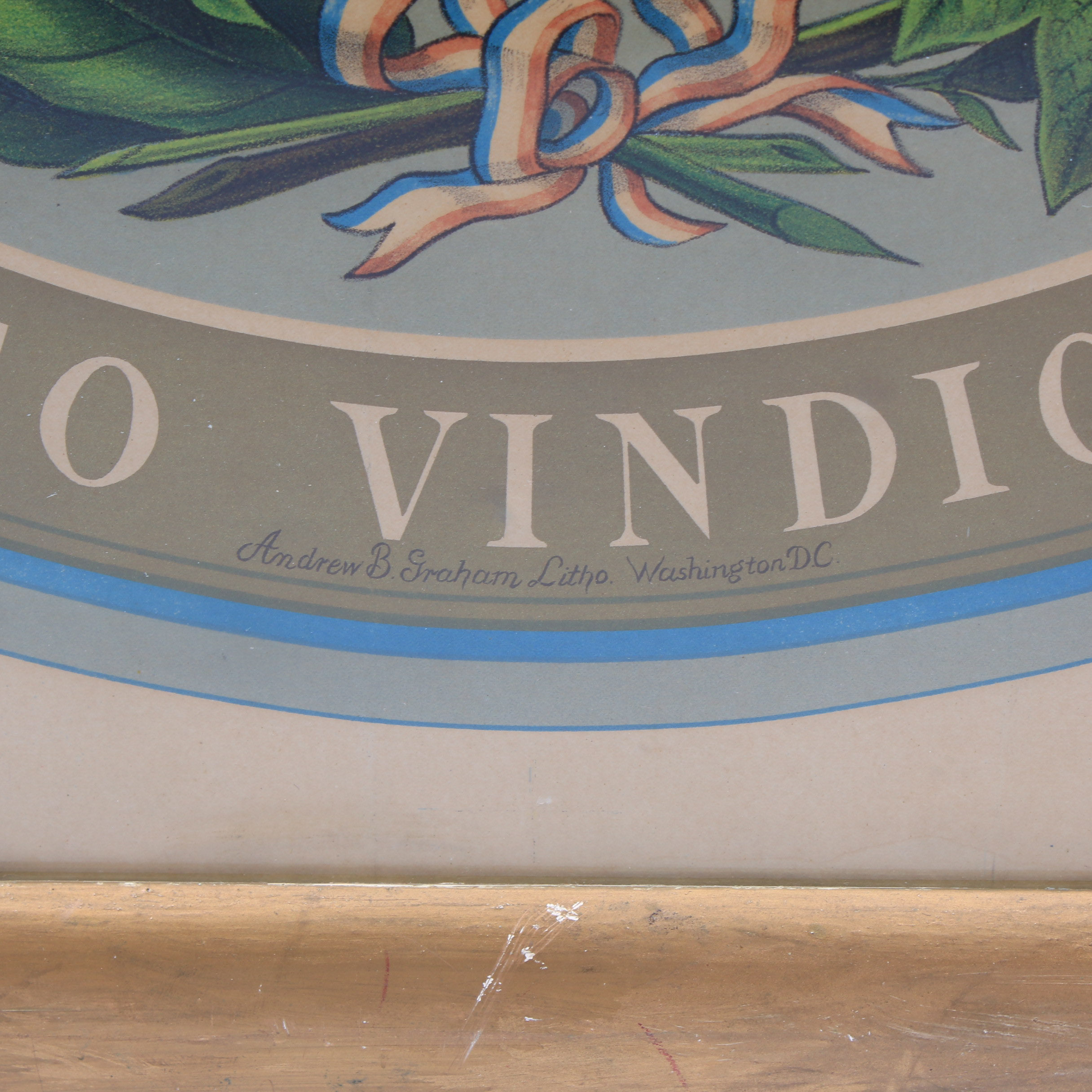 1911 Chromolithograph After Confederate States Seal Engraving