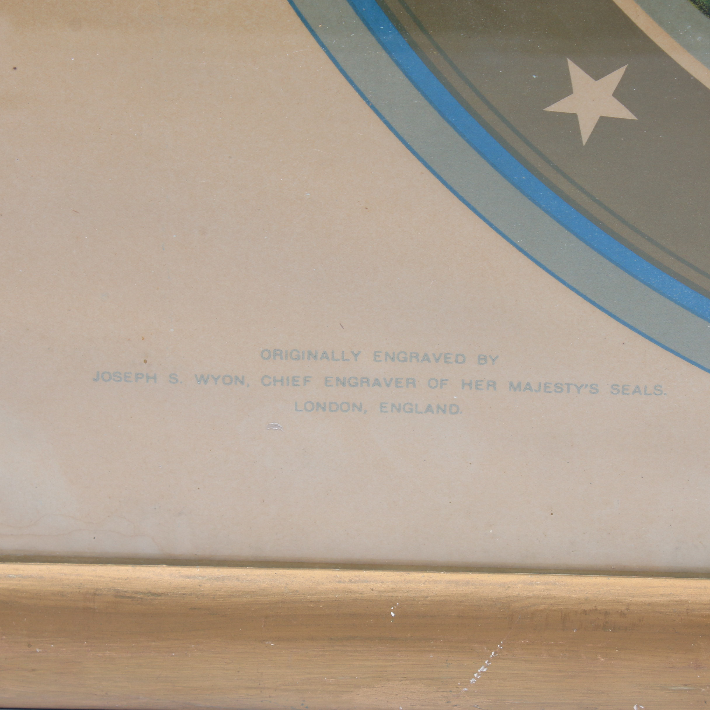 1911 Chromolithograph After Confederate States Seal Engraving