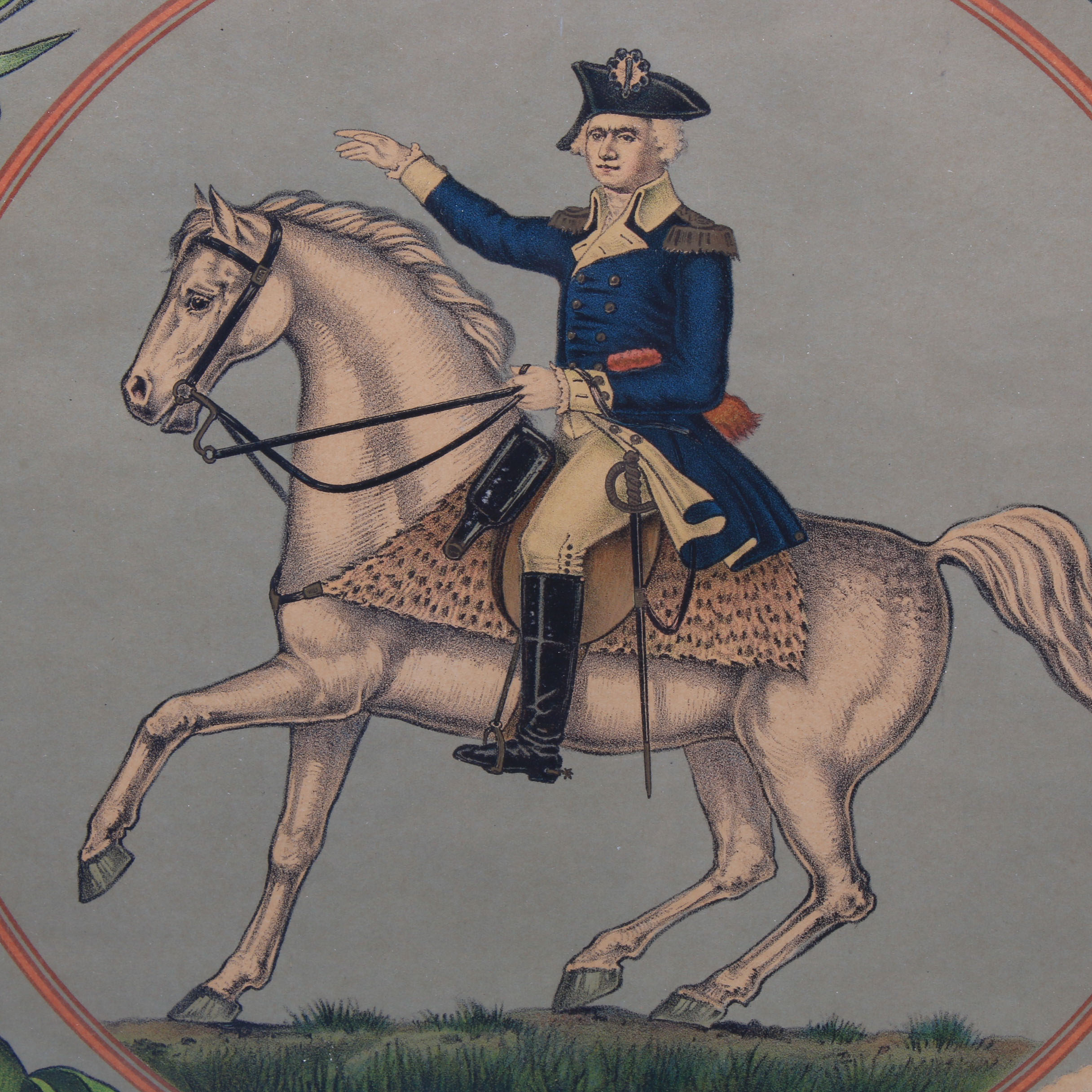 1911 Chromolithograph After Confederate States Seal Engraving