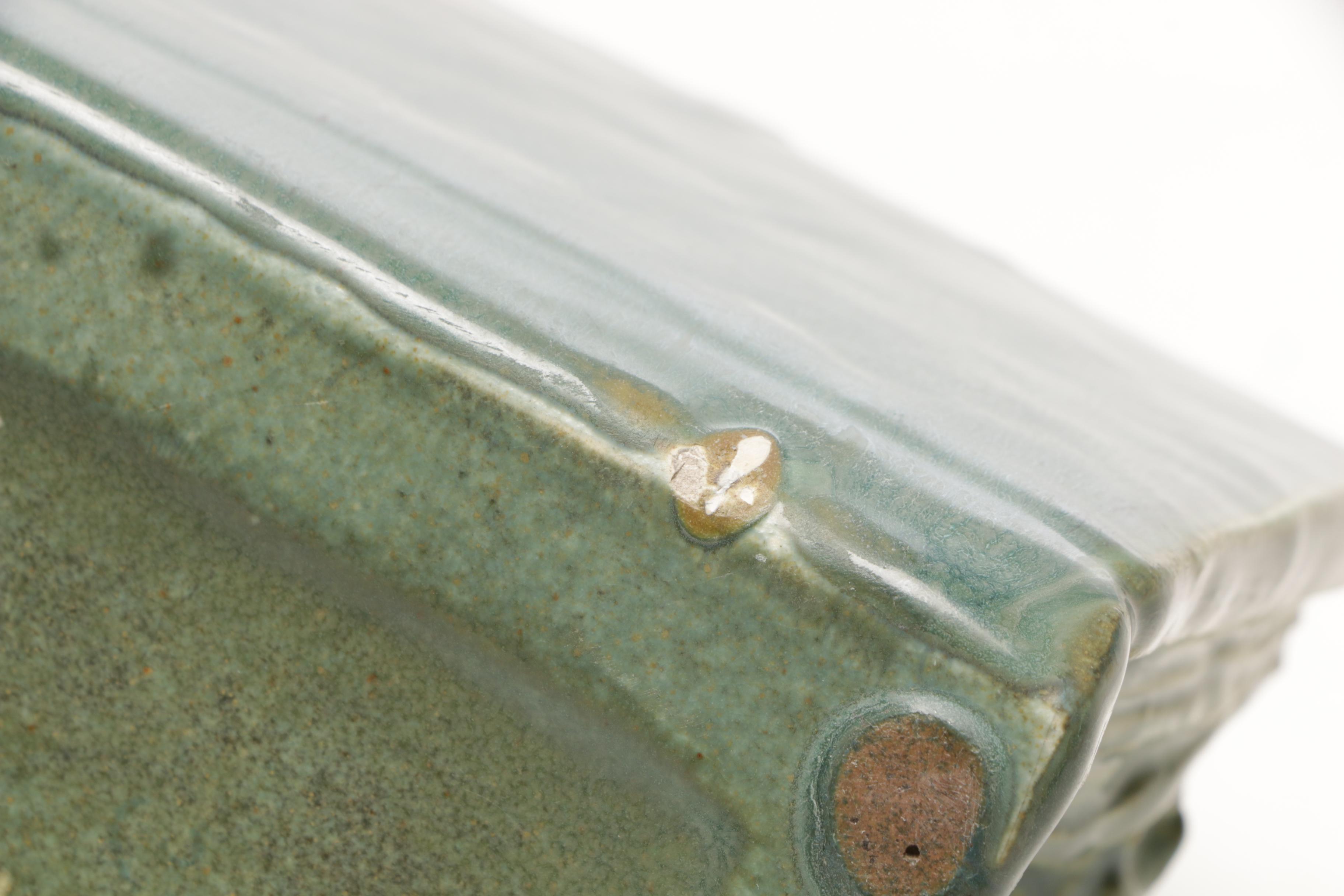 Rookwood Pottery Reclining Nude Bookend, 1915