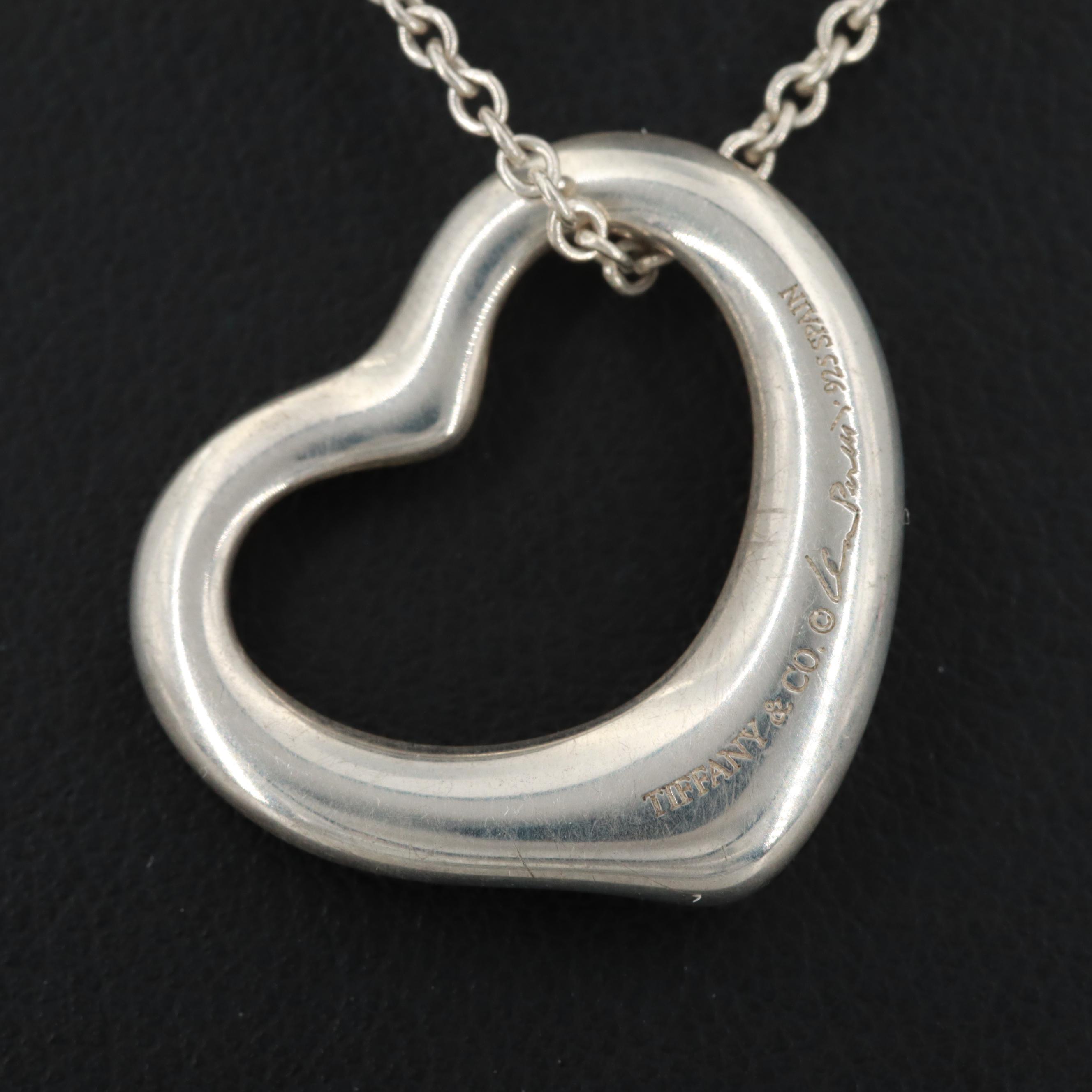 Elsa Peretti for Tiffany & Co. Sterling Silver "Open Heart" Necklace