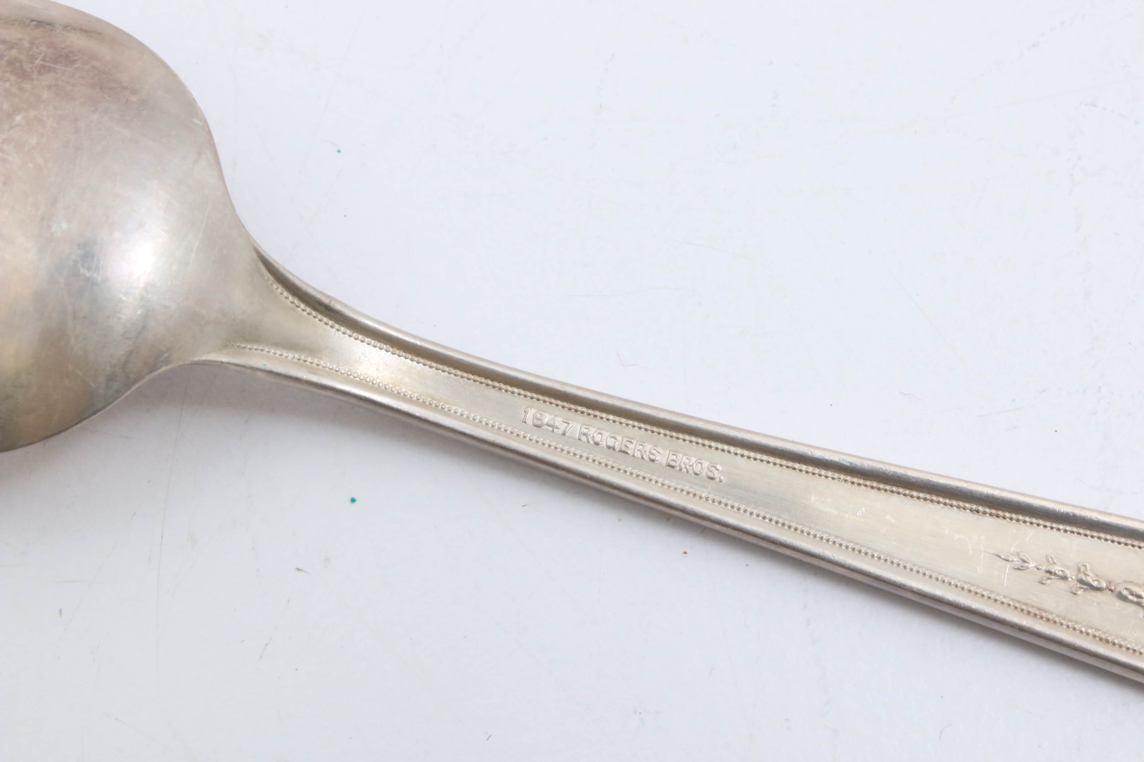 Vintage Rogers Bros. Silver Plated "Ancestral" Flatware Set