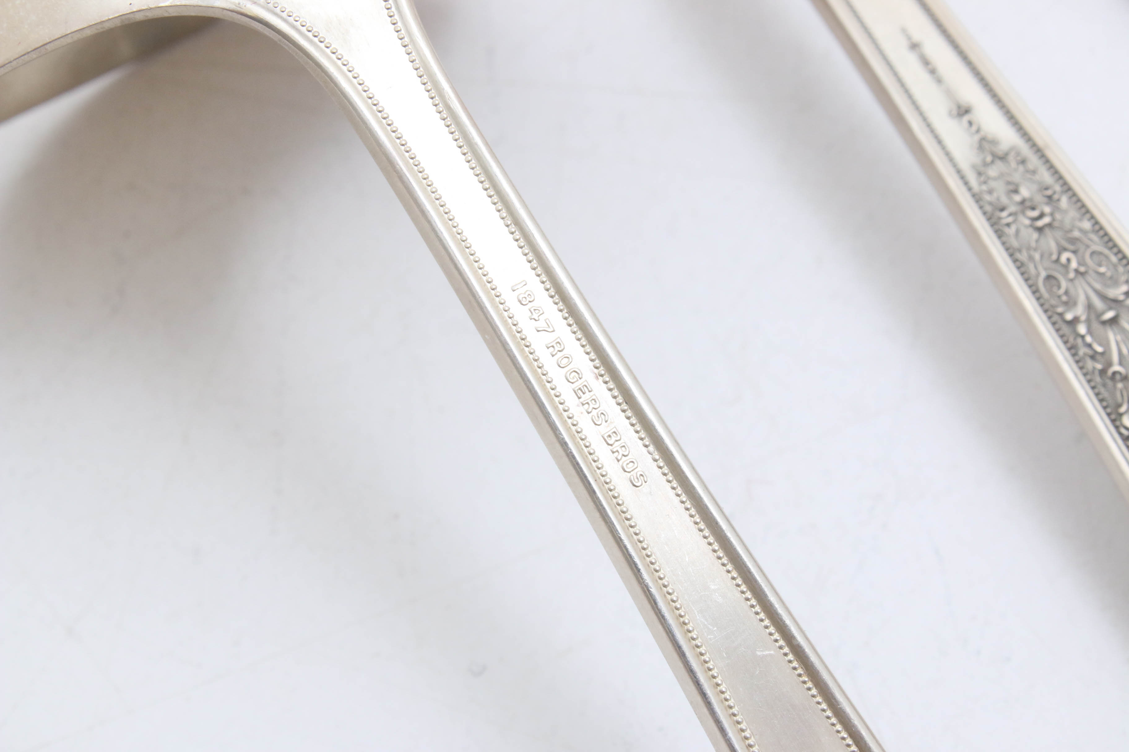 Vintage Rogers Bros. Silver Plated "Ancestral" Flatware Set