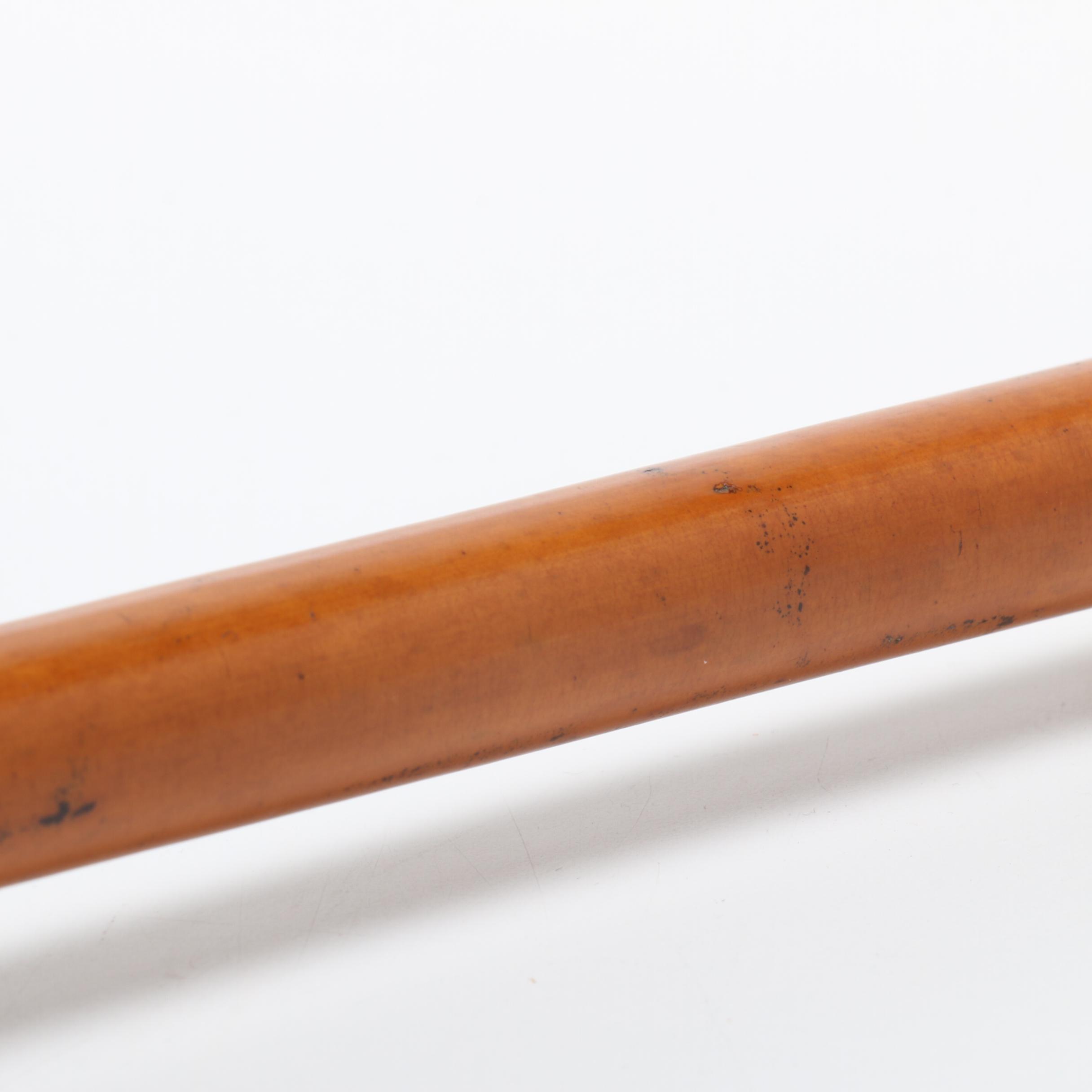 18k Gold Handled Gambling Cane for Nion Tucker Sr. (American, 1885-1950)