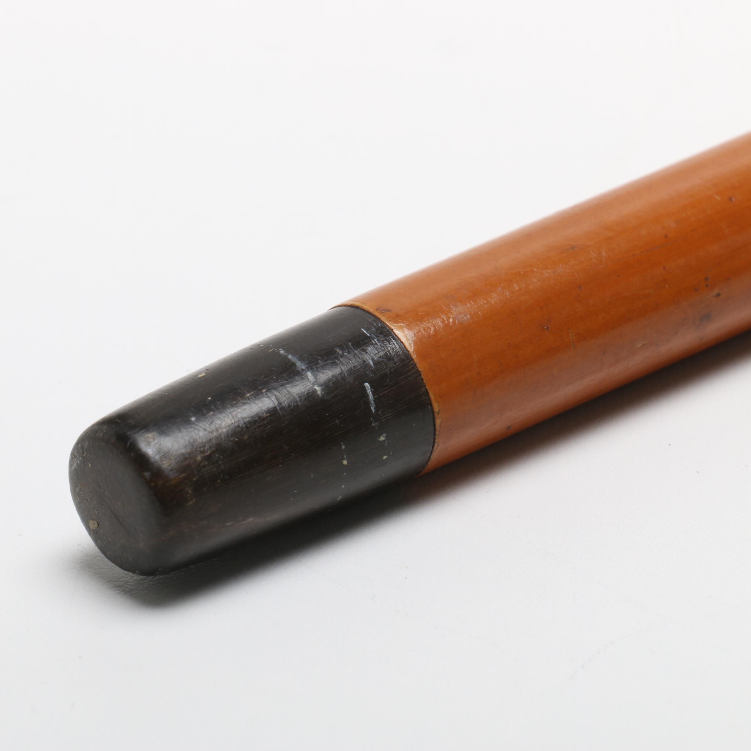 18k Gold Handled Gambling Cane for Nion Tucker Sr. (American, 1885-1950)