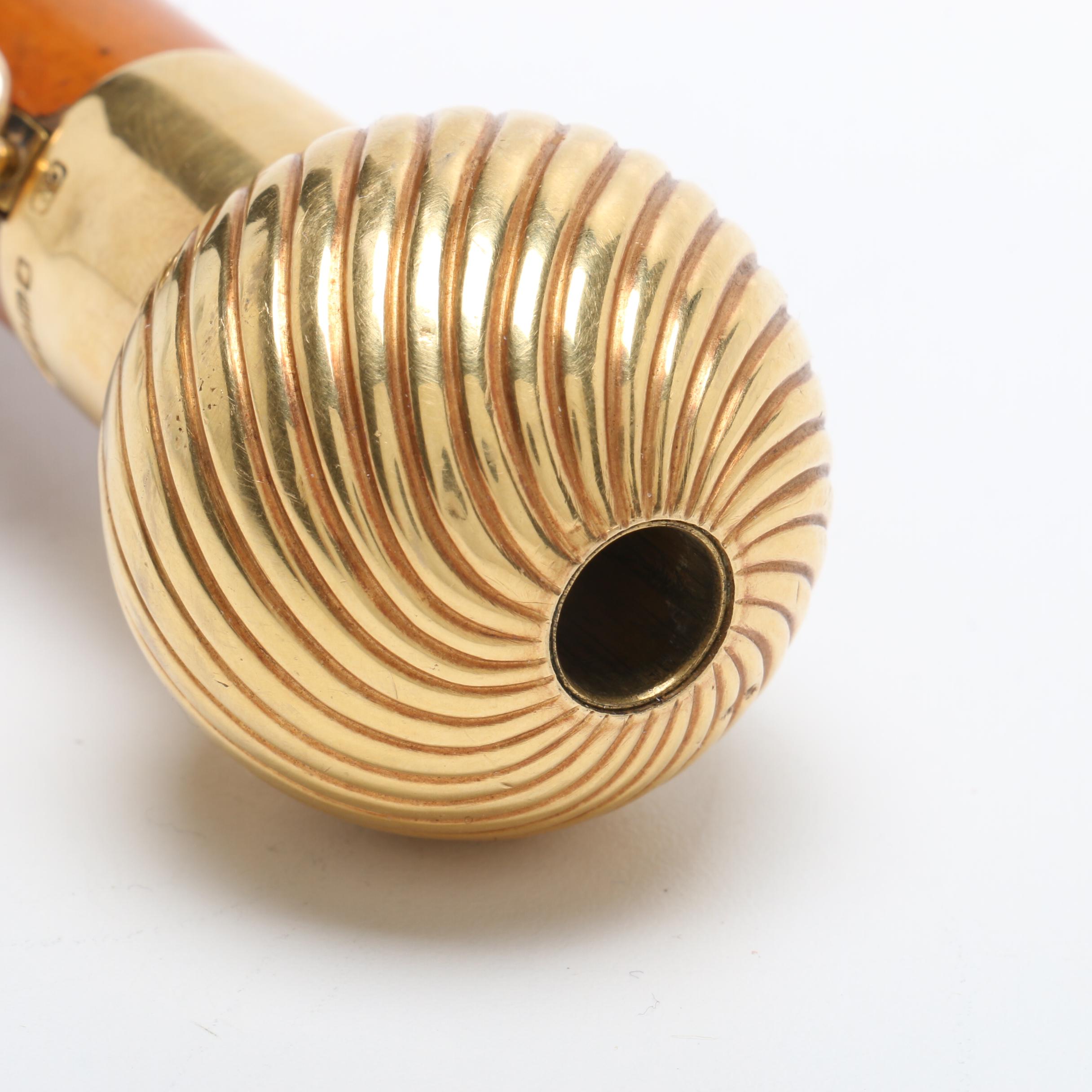 18k Gold Handled Gambling Cane for Nion Tucker Sr. (American, 1885-1950)