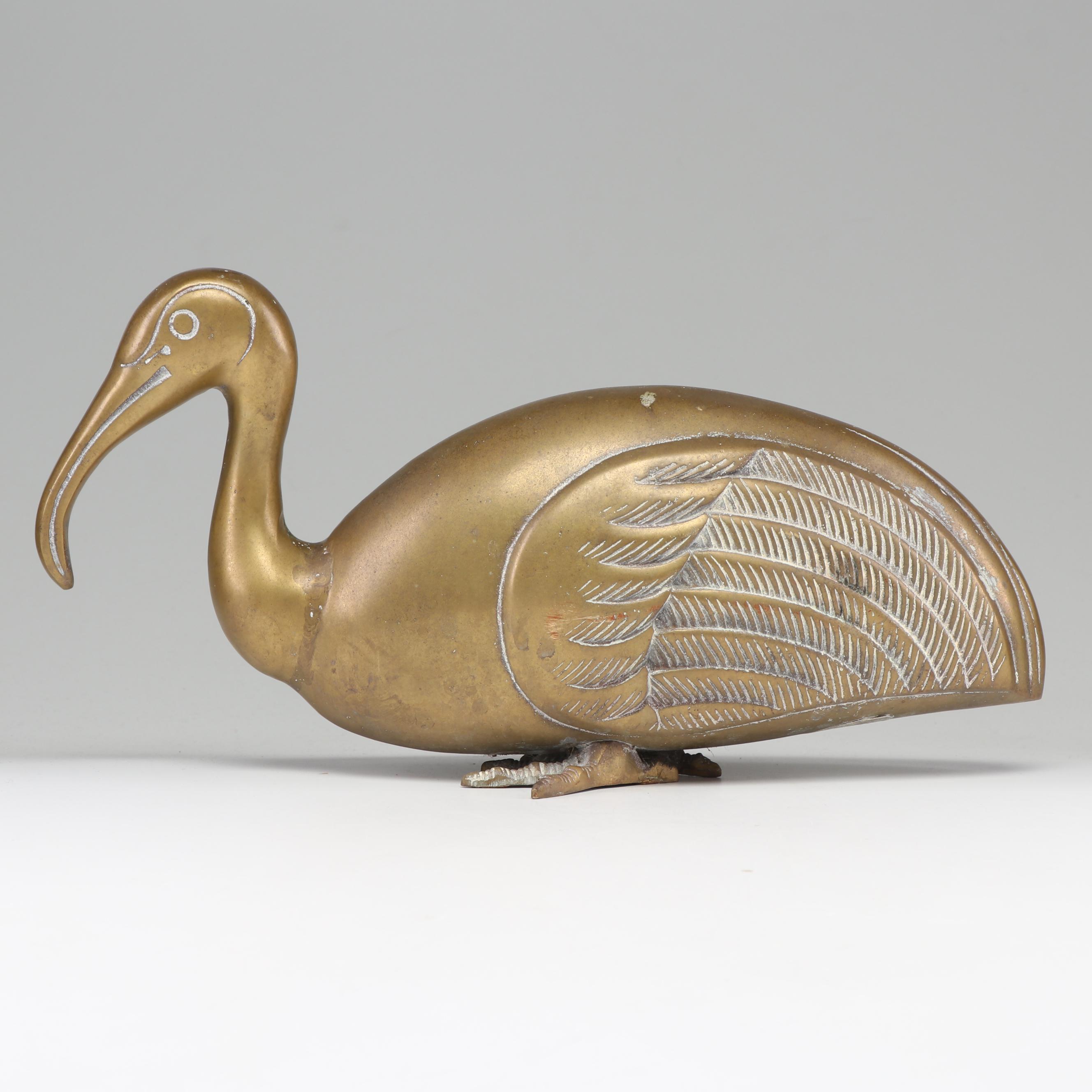 Brass Dodo Bird Figurine, Mid 20th Century