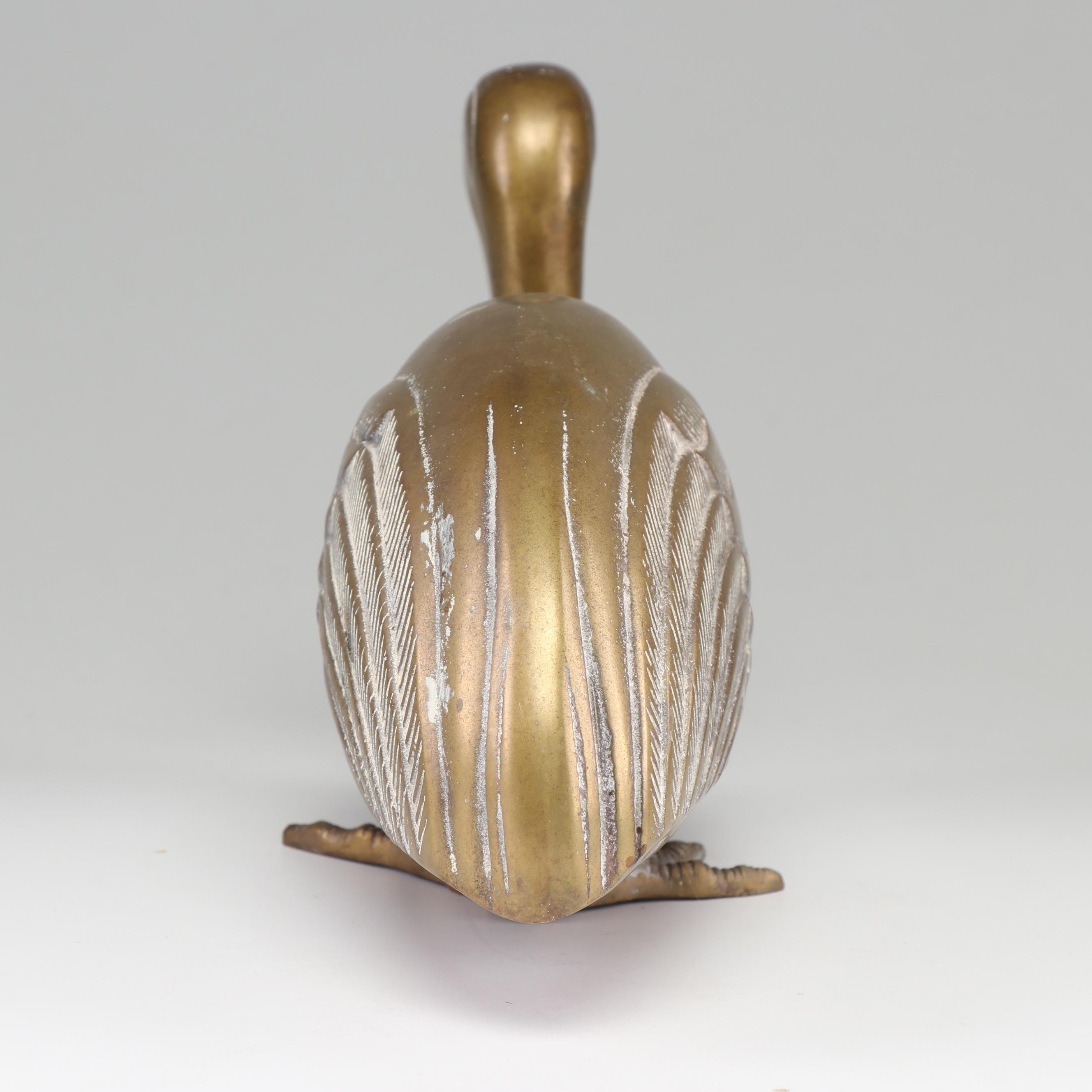 Brass Dodo Bird Figurine, Mid 20th Century