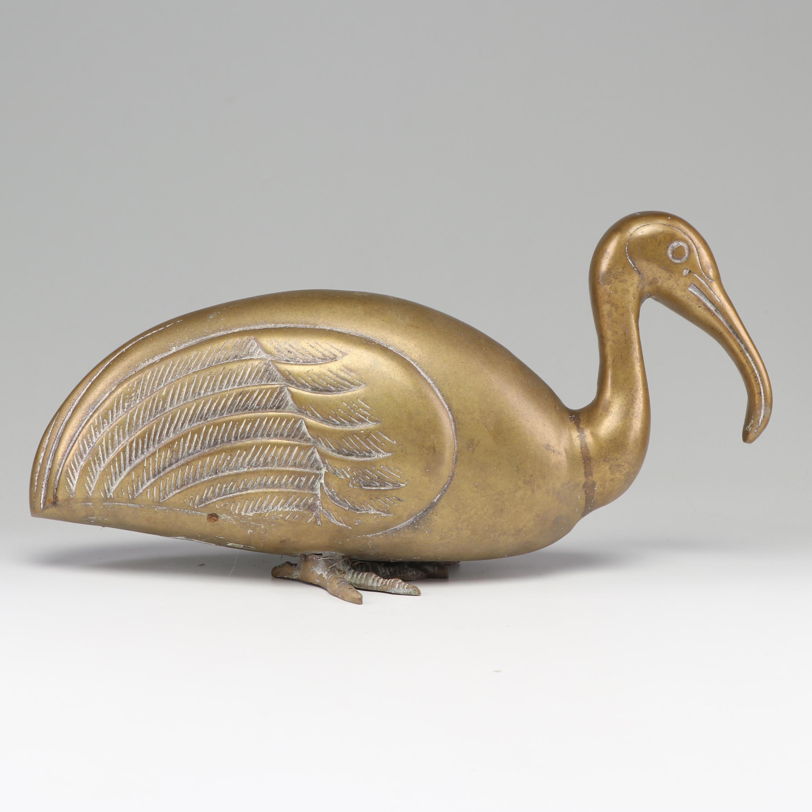 Brass Dodo Bird Figurine, Mid 20th Century
