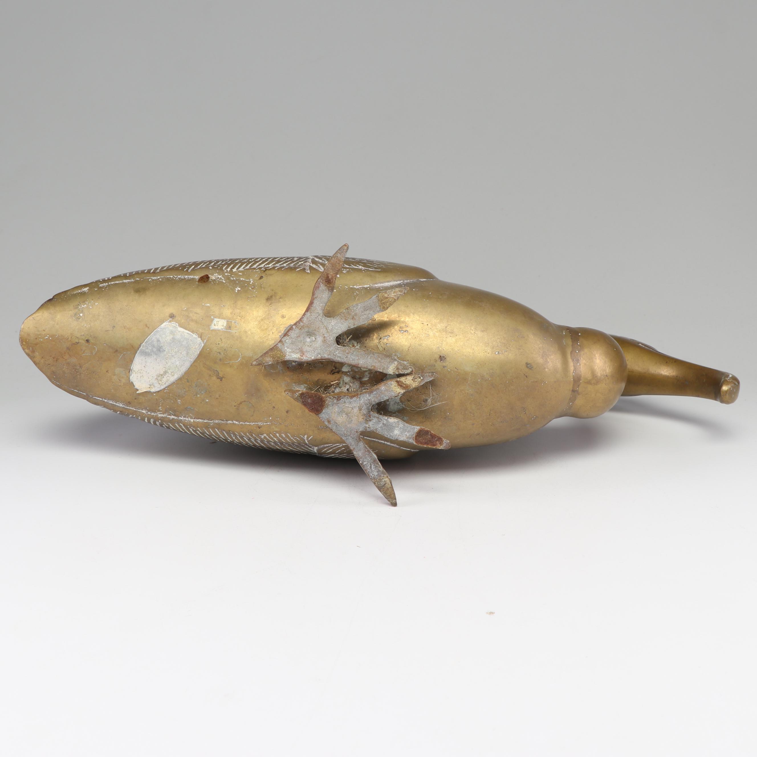 Brass Dodo Bird Figurine, Mid 20th Century