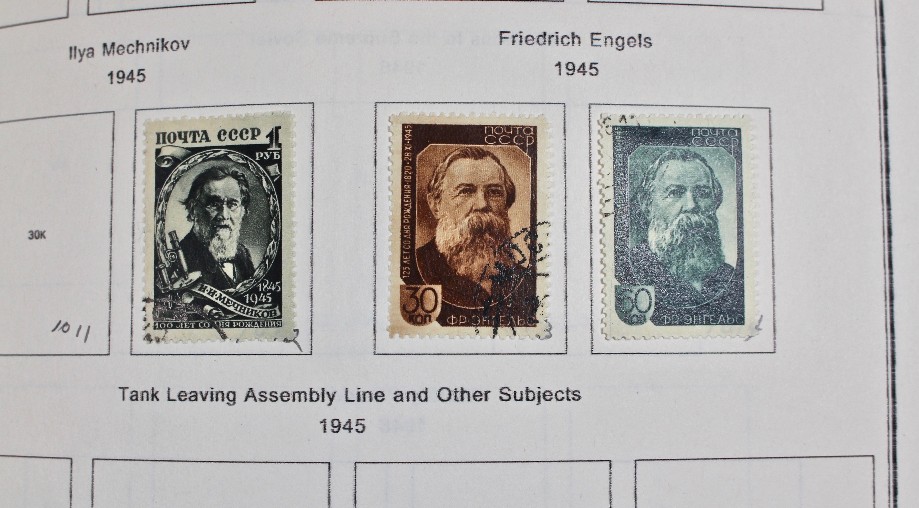 Russian Stamp Collection in an "International Postage Stamp Album"