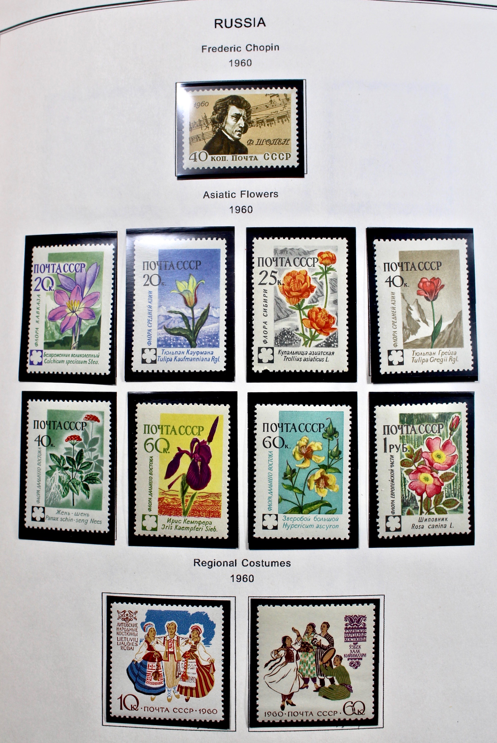 Russian Stamp Collection in an "International Postage Stamp Album"