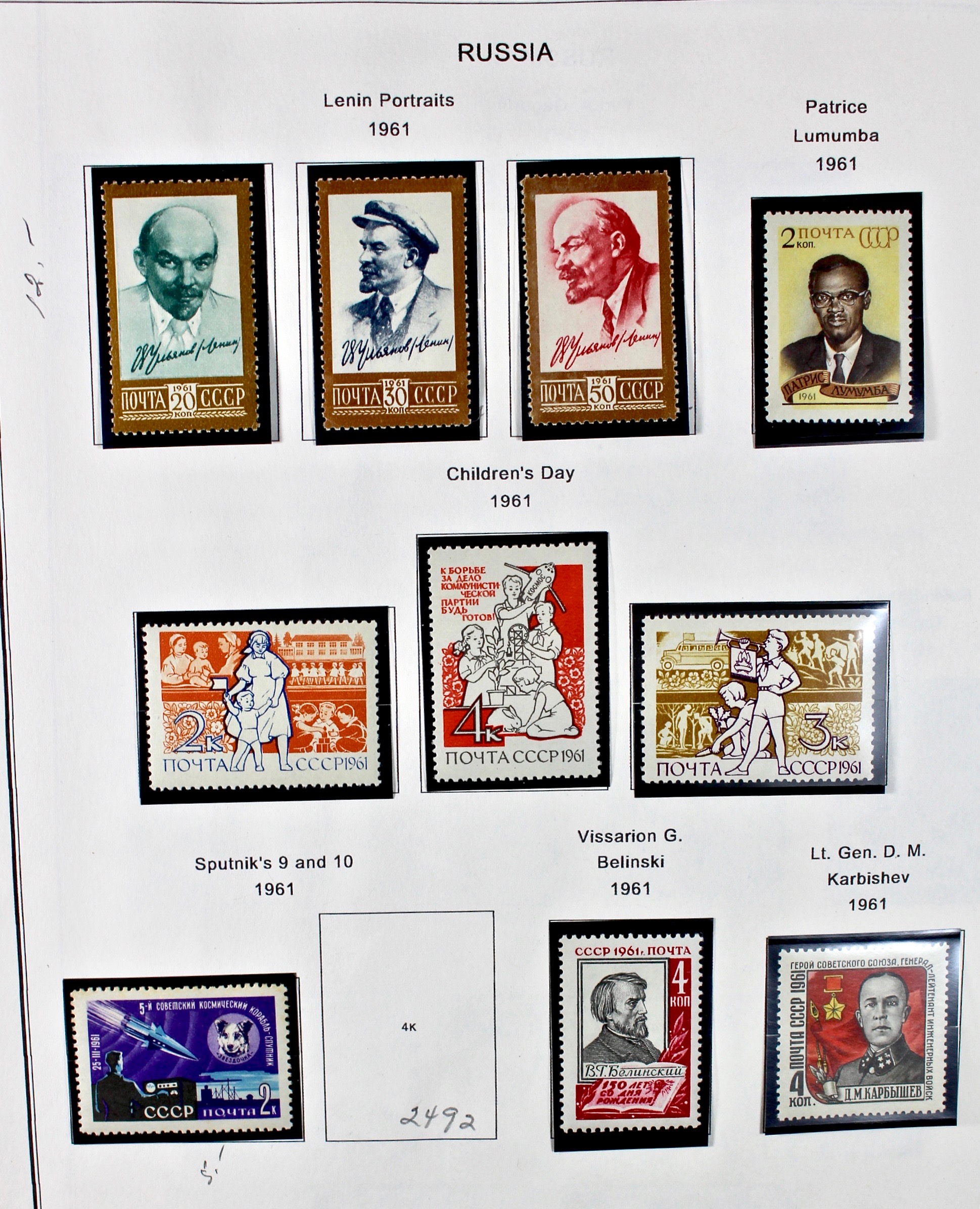 Russian Stamp Collection in an "International Postage Stamp Album"