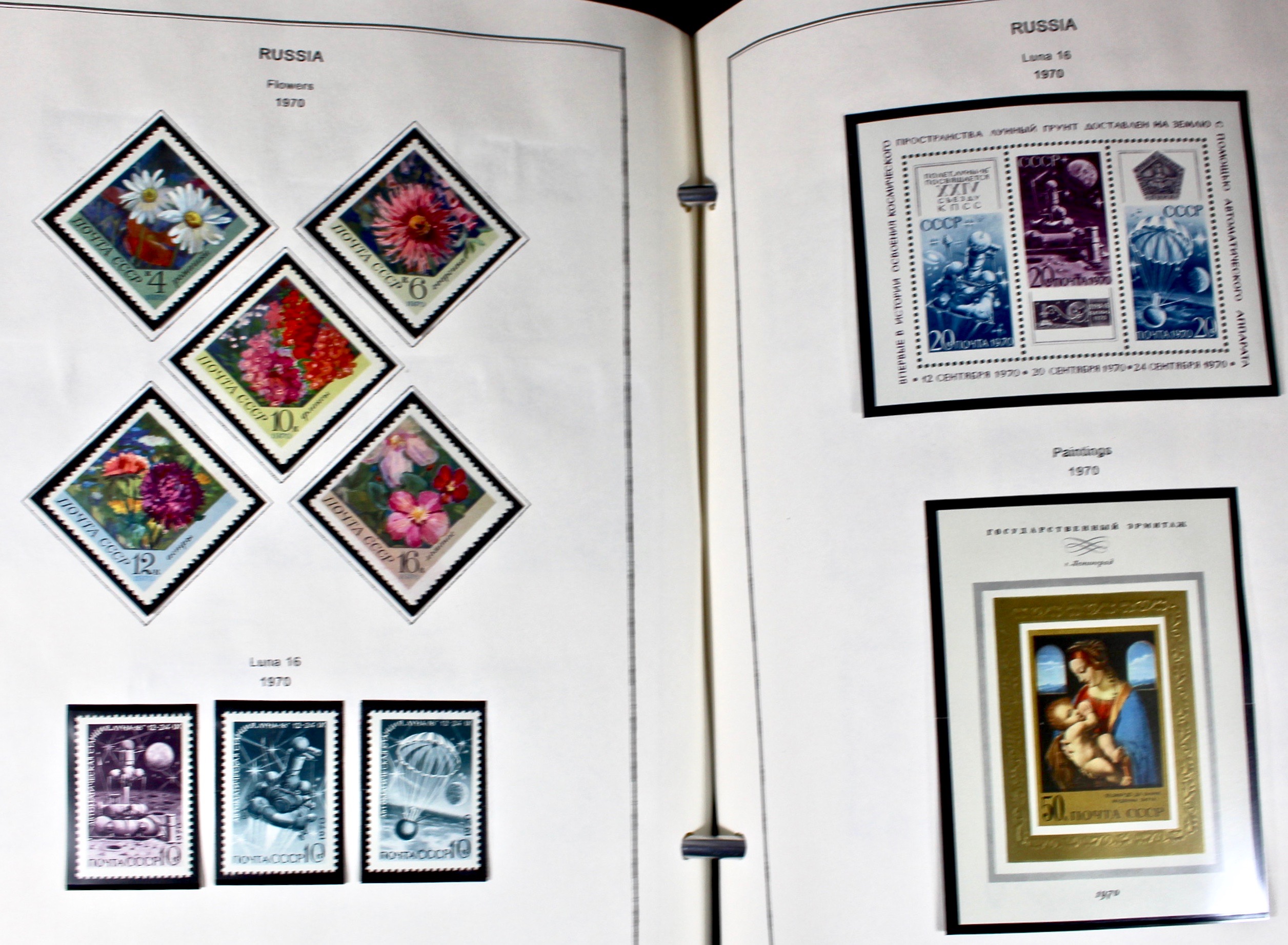 Russian Stamp Collection in an "International Postage Stamp Album"