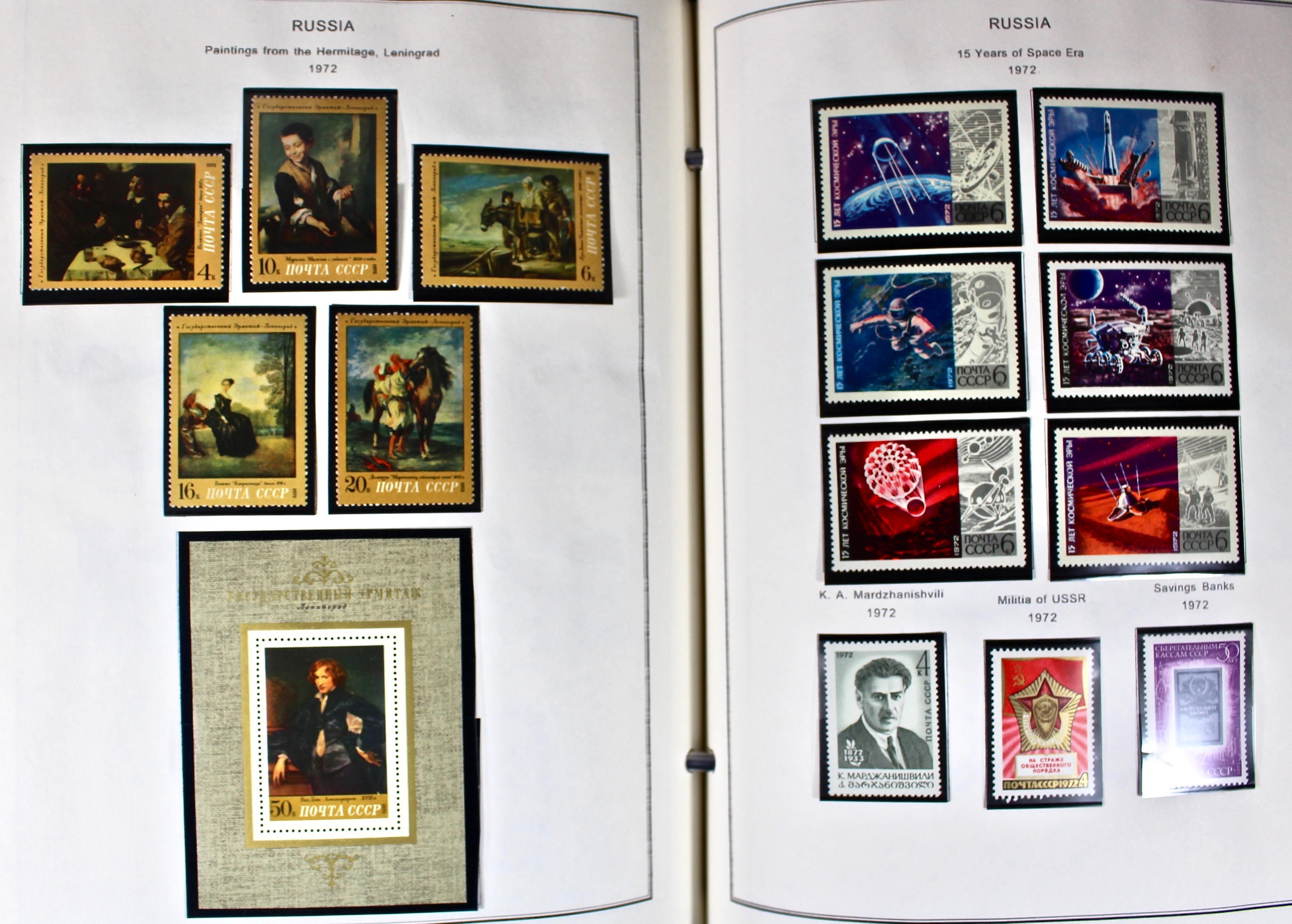 Russian Stamp Collection in an "International Postage Stamp Album"