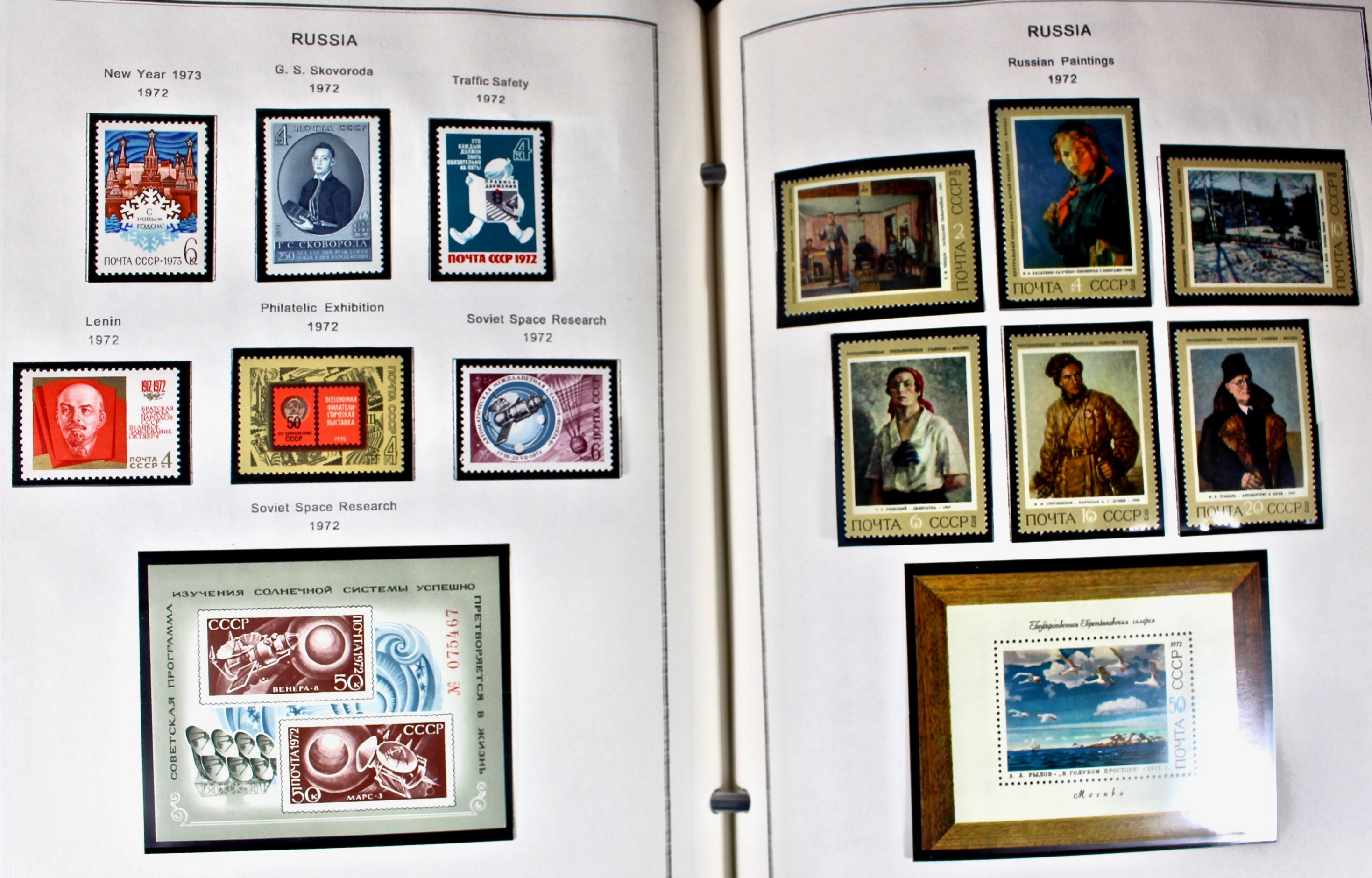 Russian Stamp Collection in an "International Postage Stamp Album"