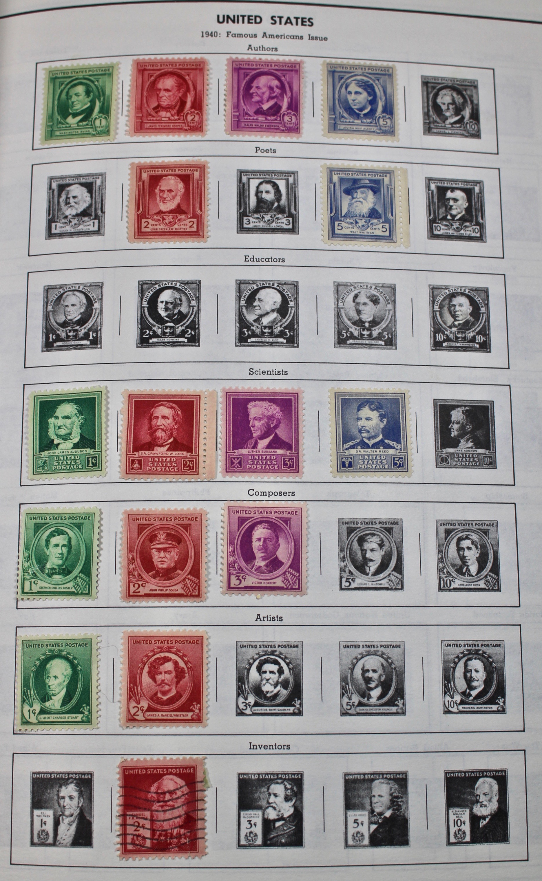 Two Volume Collection of "Standard World Stamp Album"