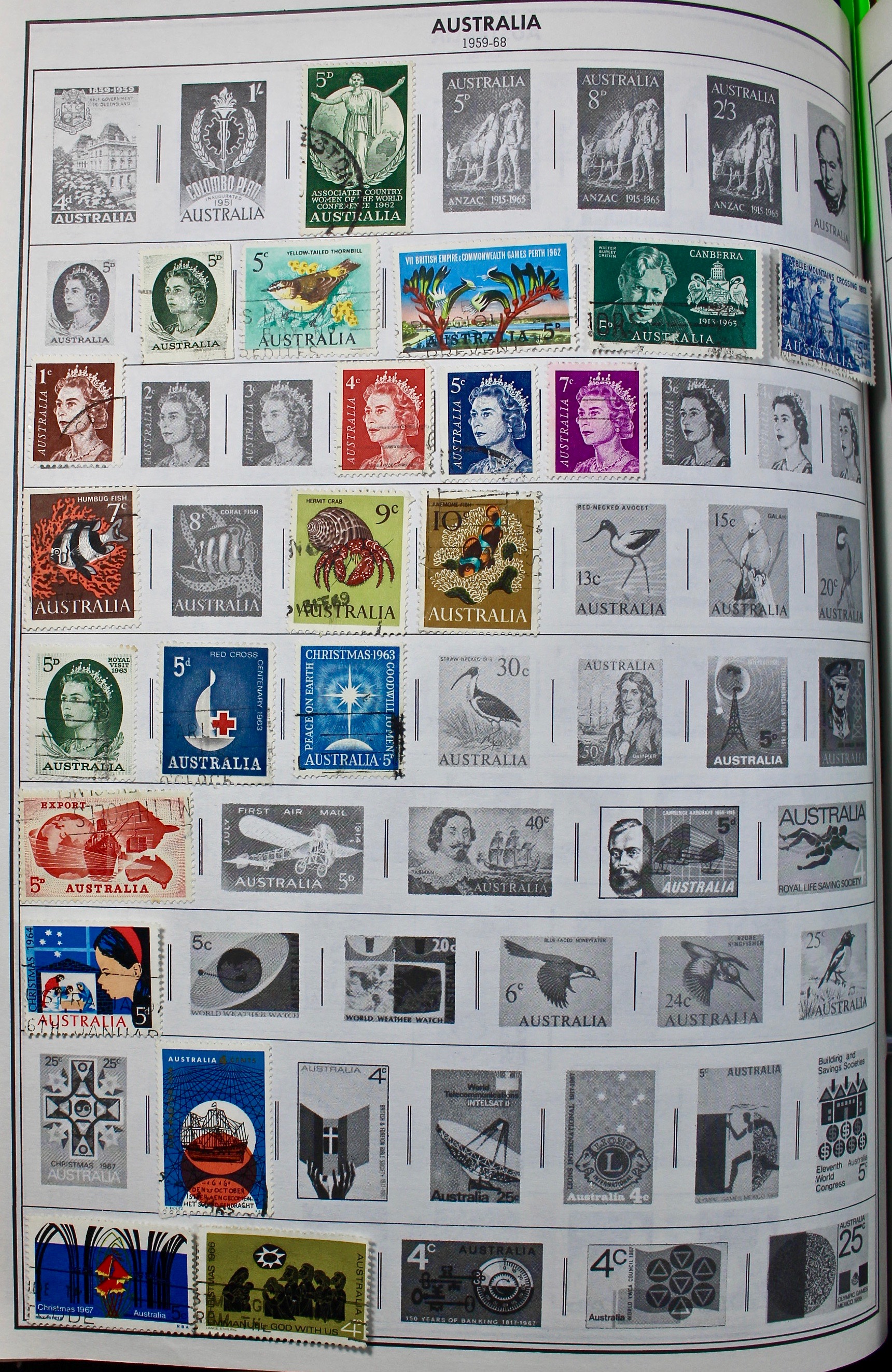 Two Volume Collection of "Standard World Stamp Album"