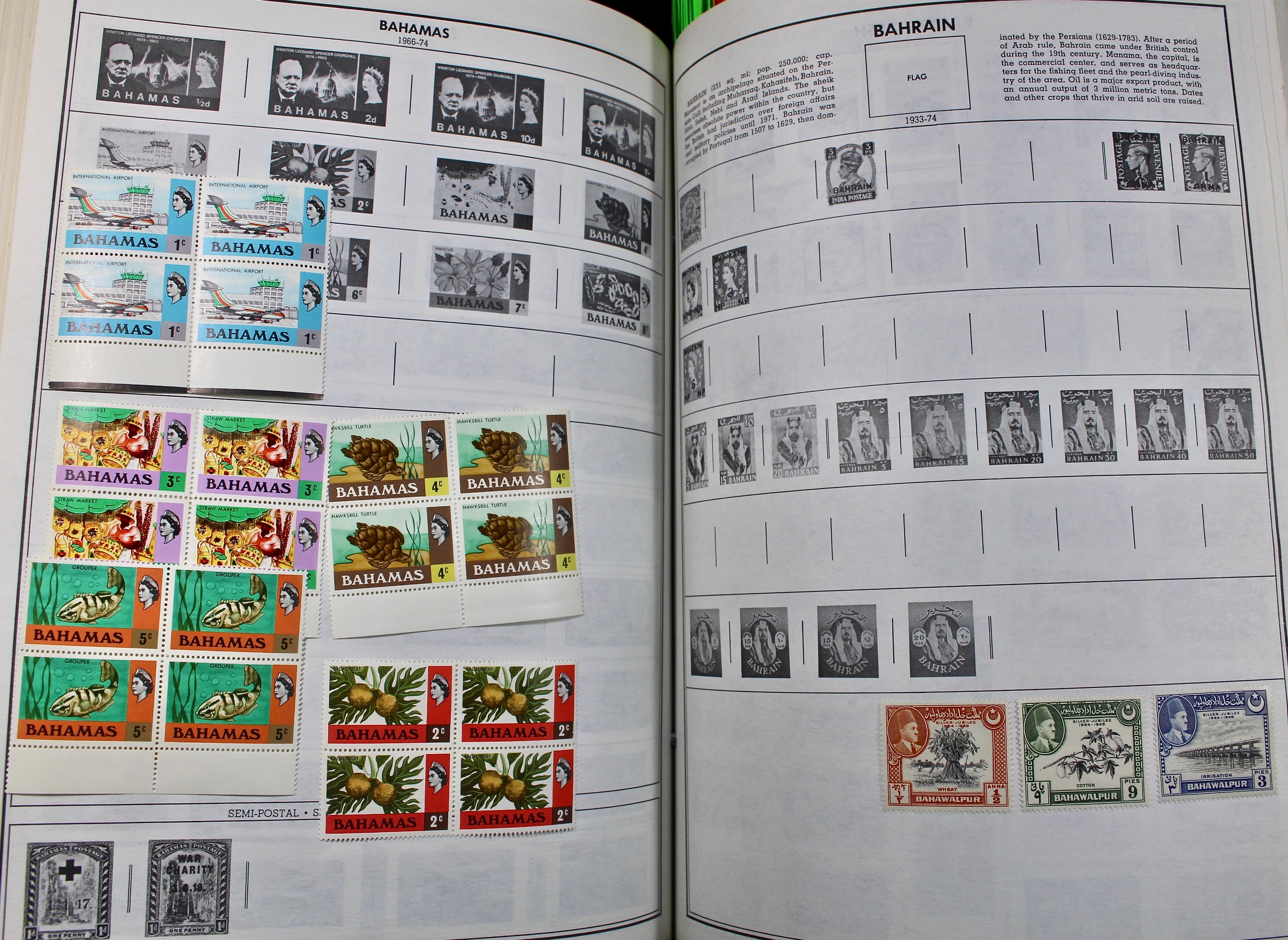 Two Volume Collection of "Standard World Stamp Album"