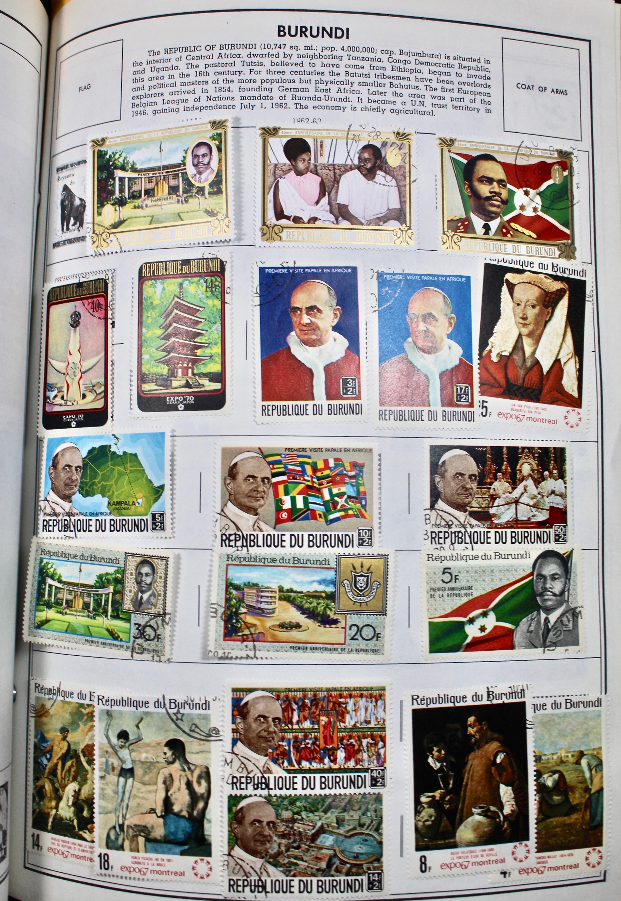 Two Volume Collection of "Standard World Stamp Album"