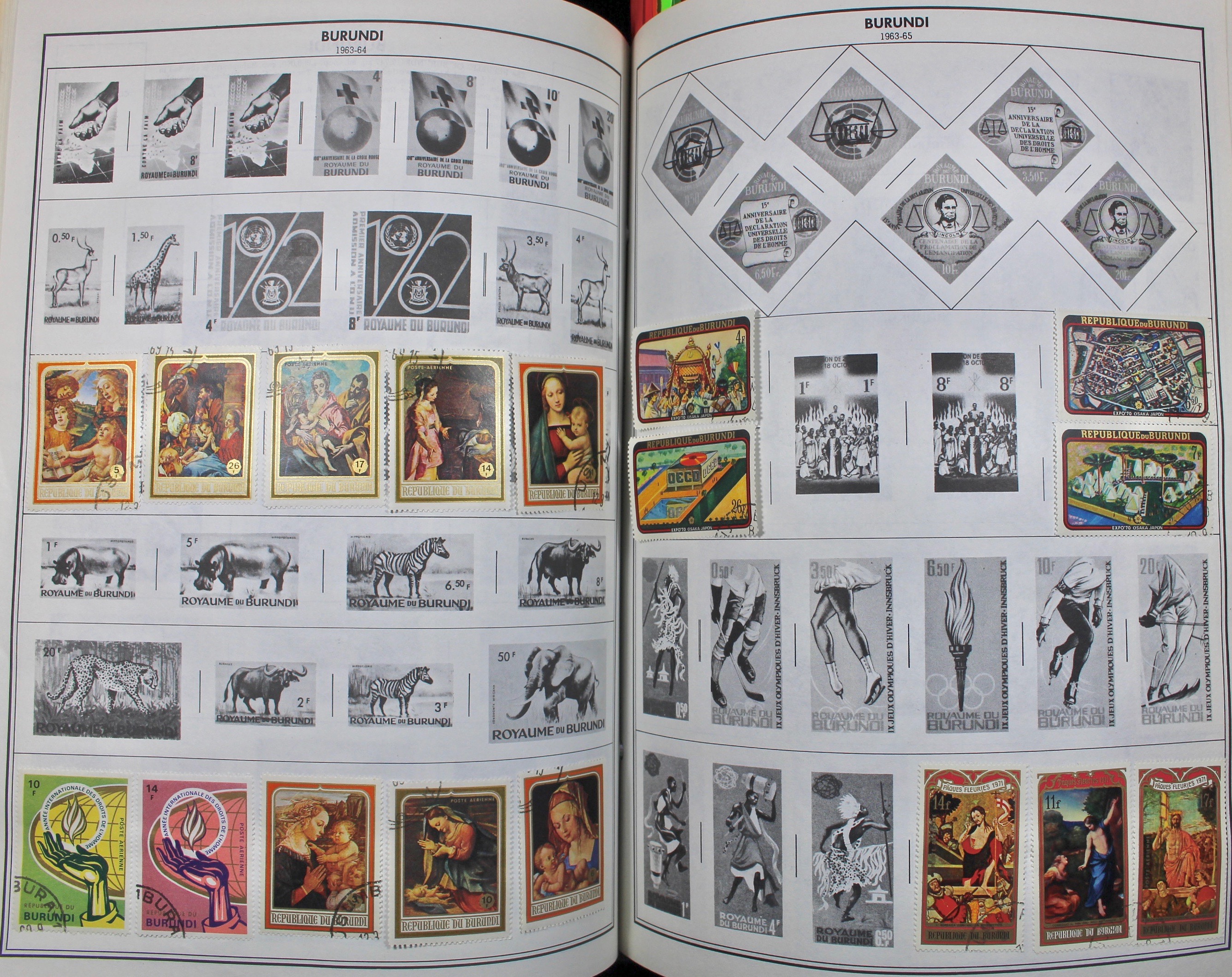 Two Volume Collection of "Standard World Stamp Album"