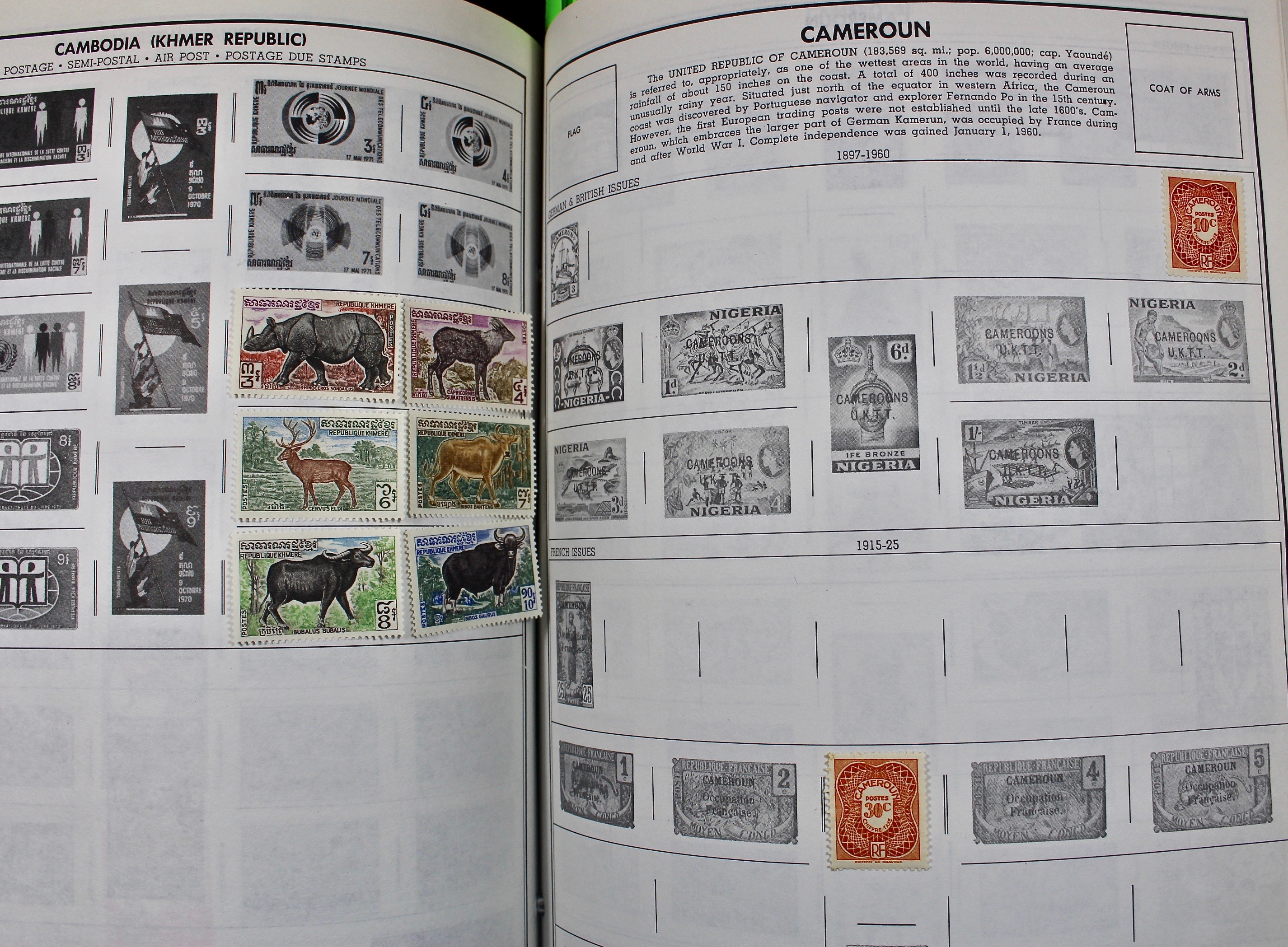 Two Volume Collection of "Standard World Stamp Album"