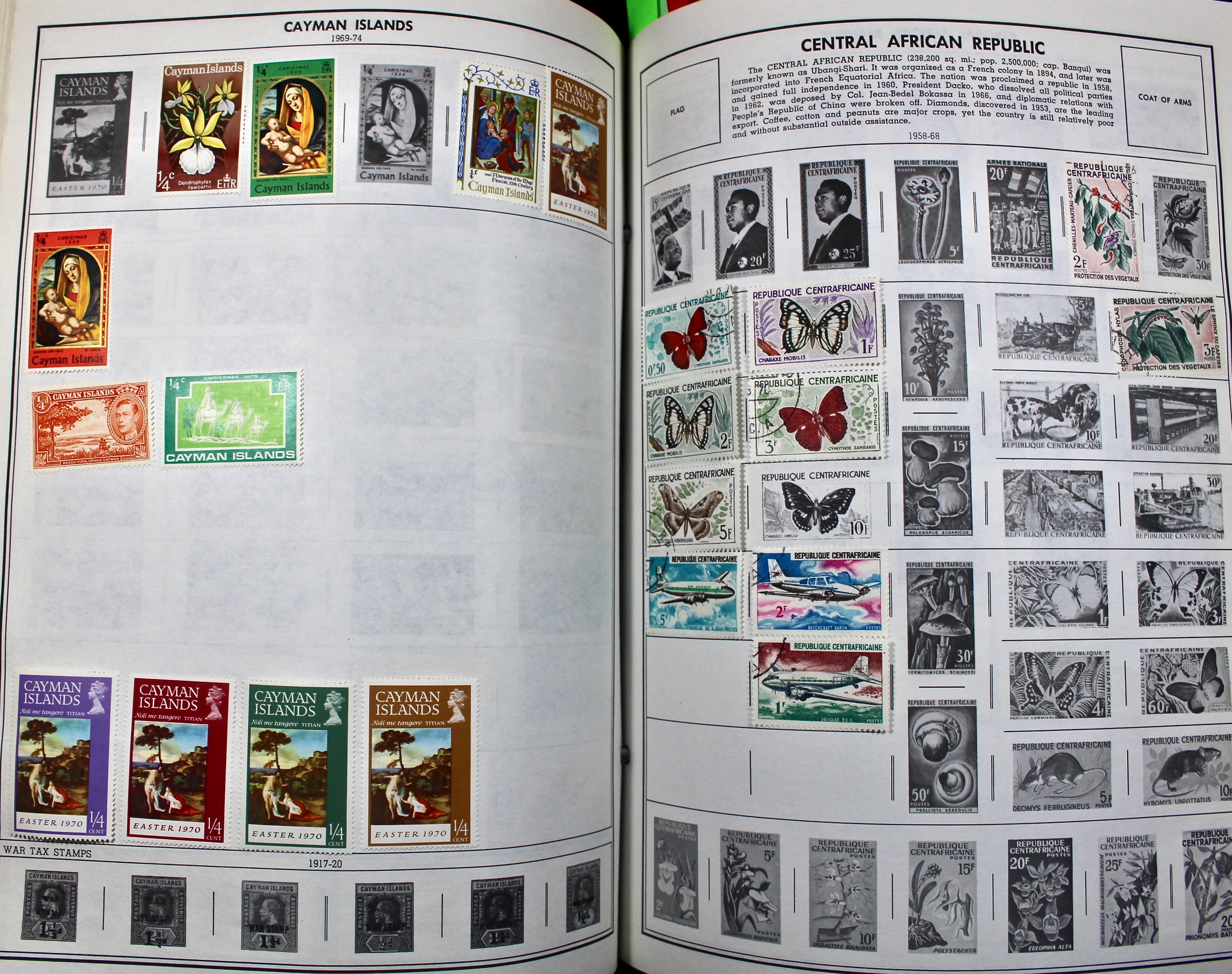 Two Volume Collection of "Standard World Stamp Album"