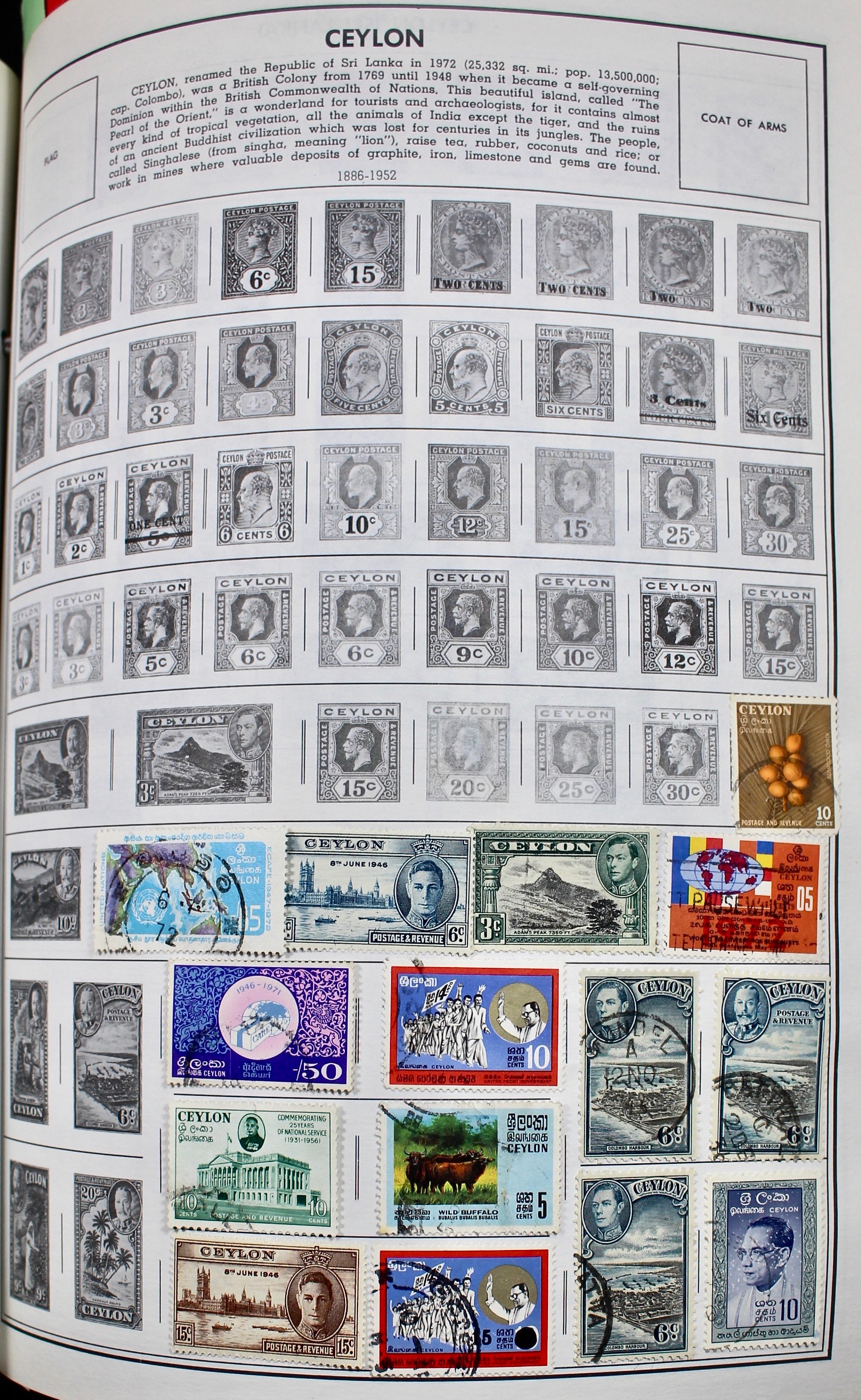 Two Volume Collection of "Standard World Stamp Album"