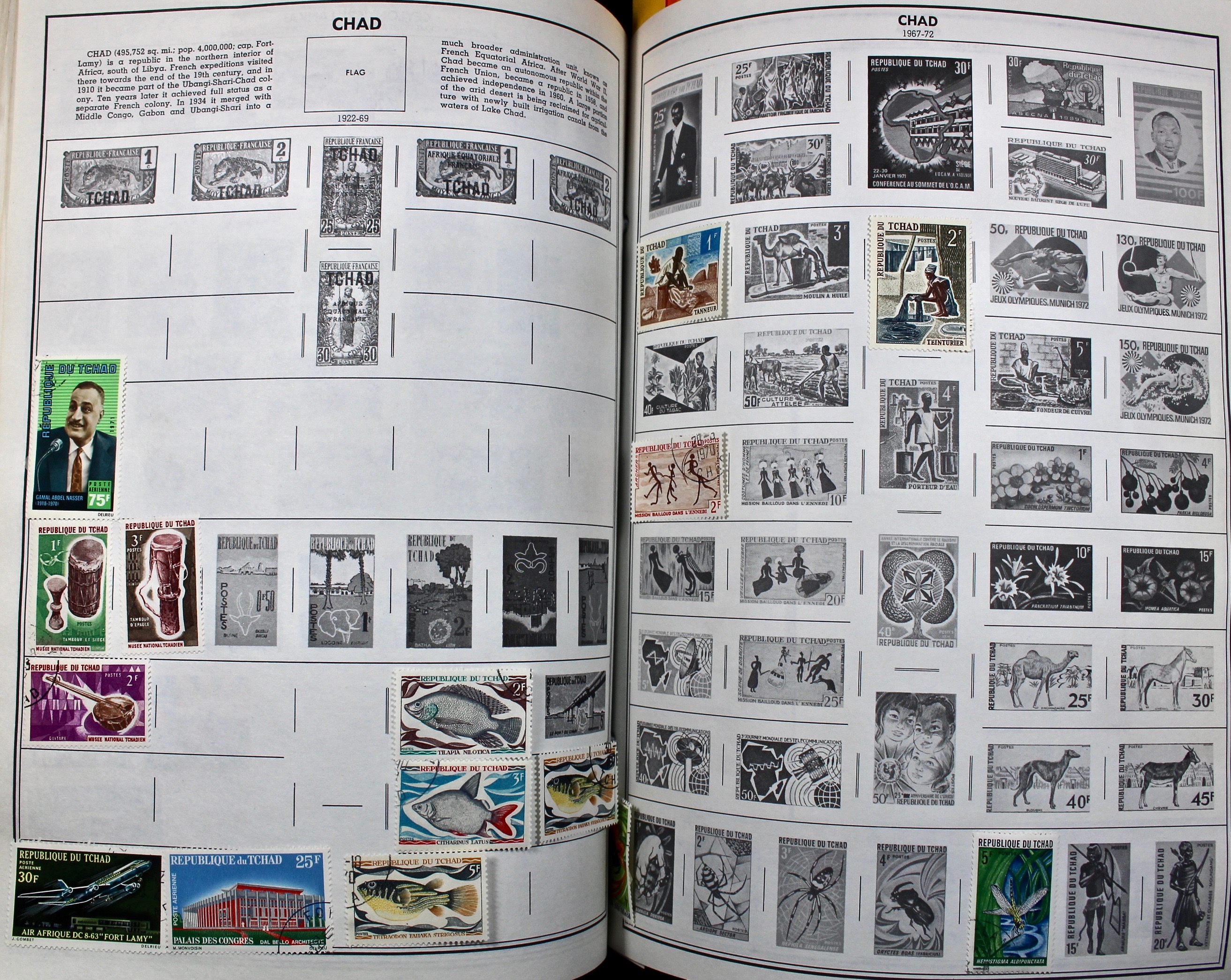 Two Volume Collection of "Standard World Stamp Album"