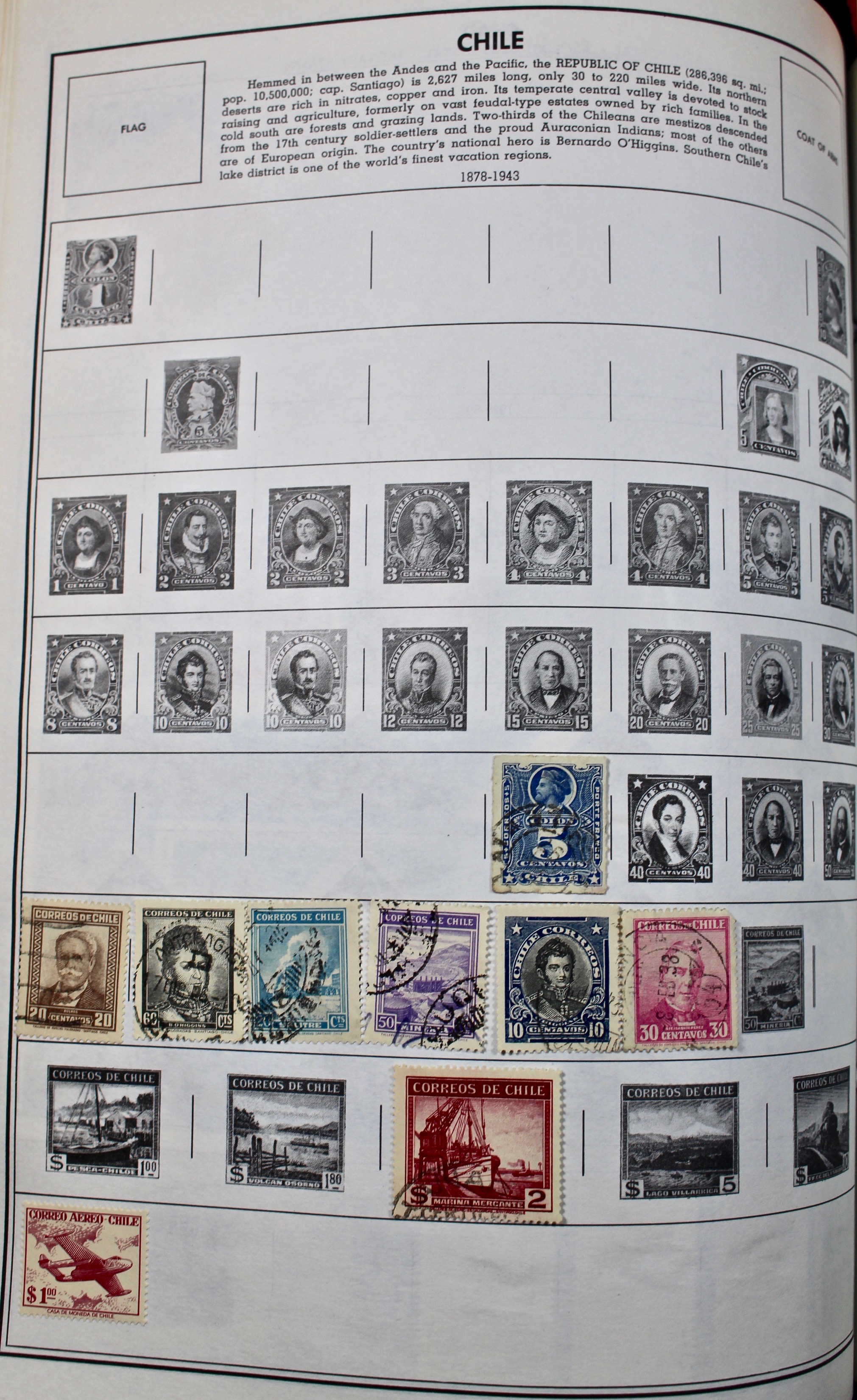 Two Volume Collection of "Standard World Stamp Album"
