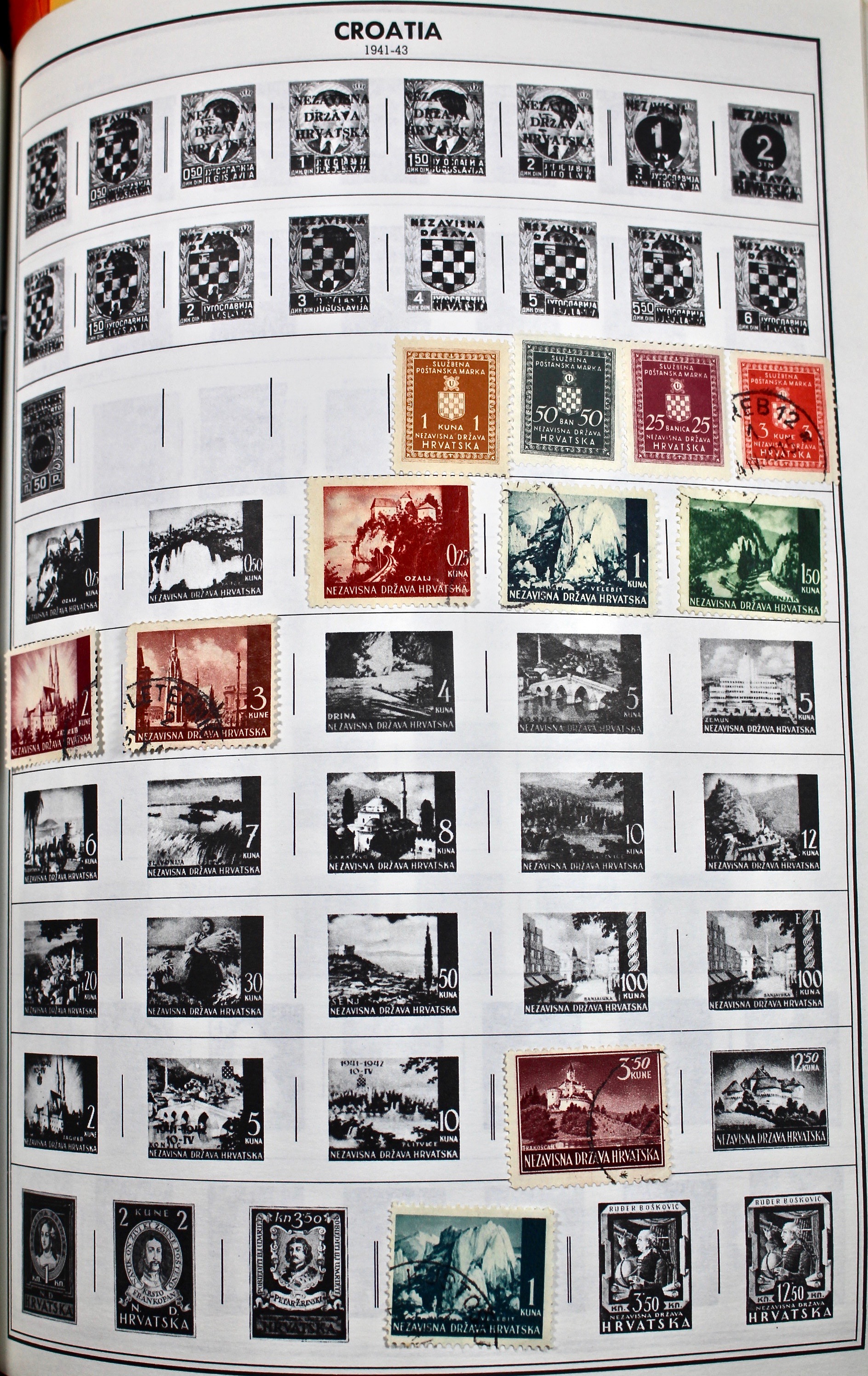 Two Volume Collection of "Standard World Stamp Album"