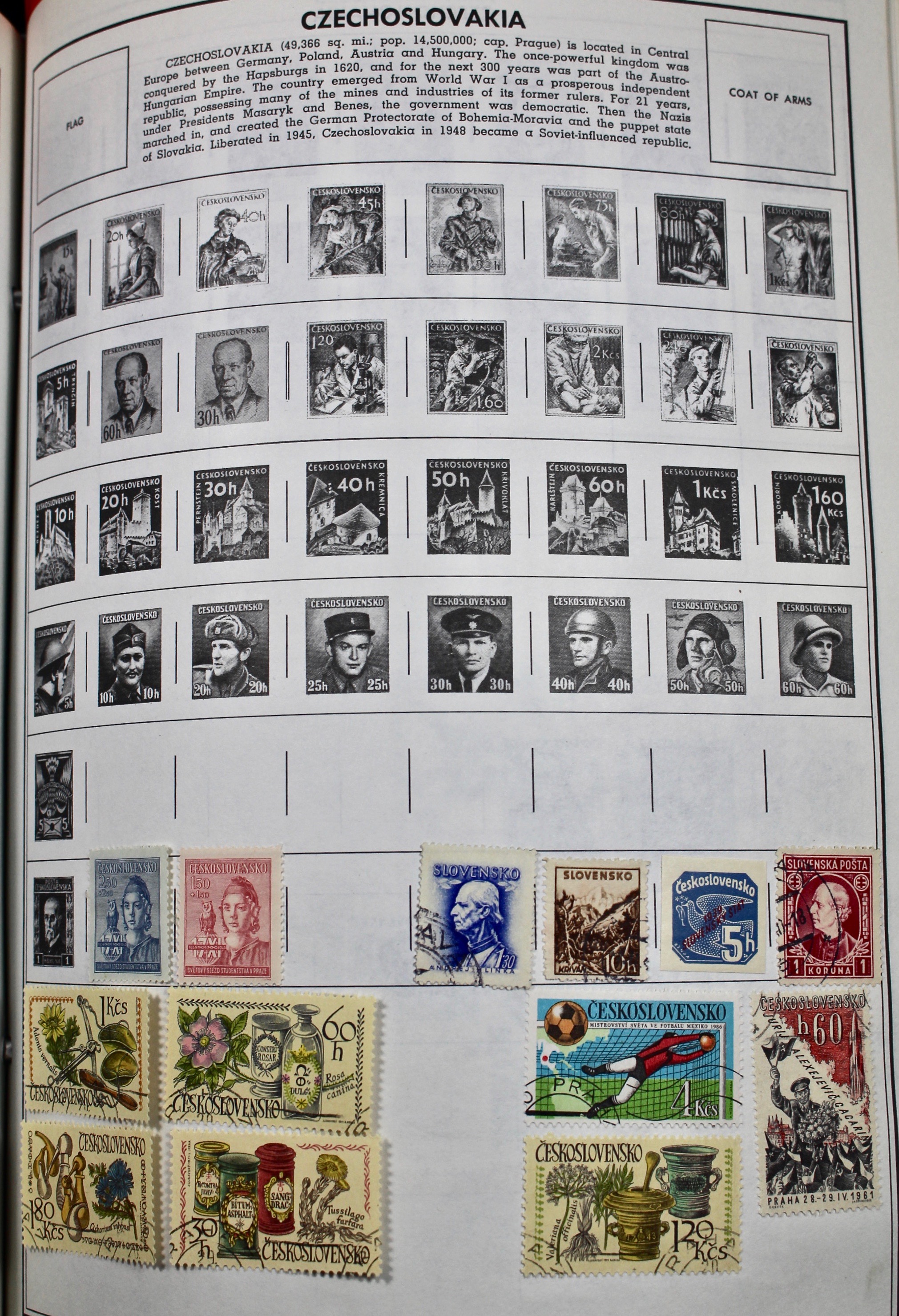Two Volume Collection of "Standard World Stamp Album"