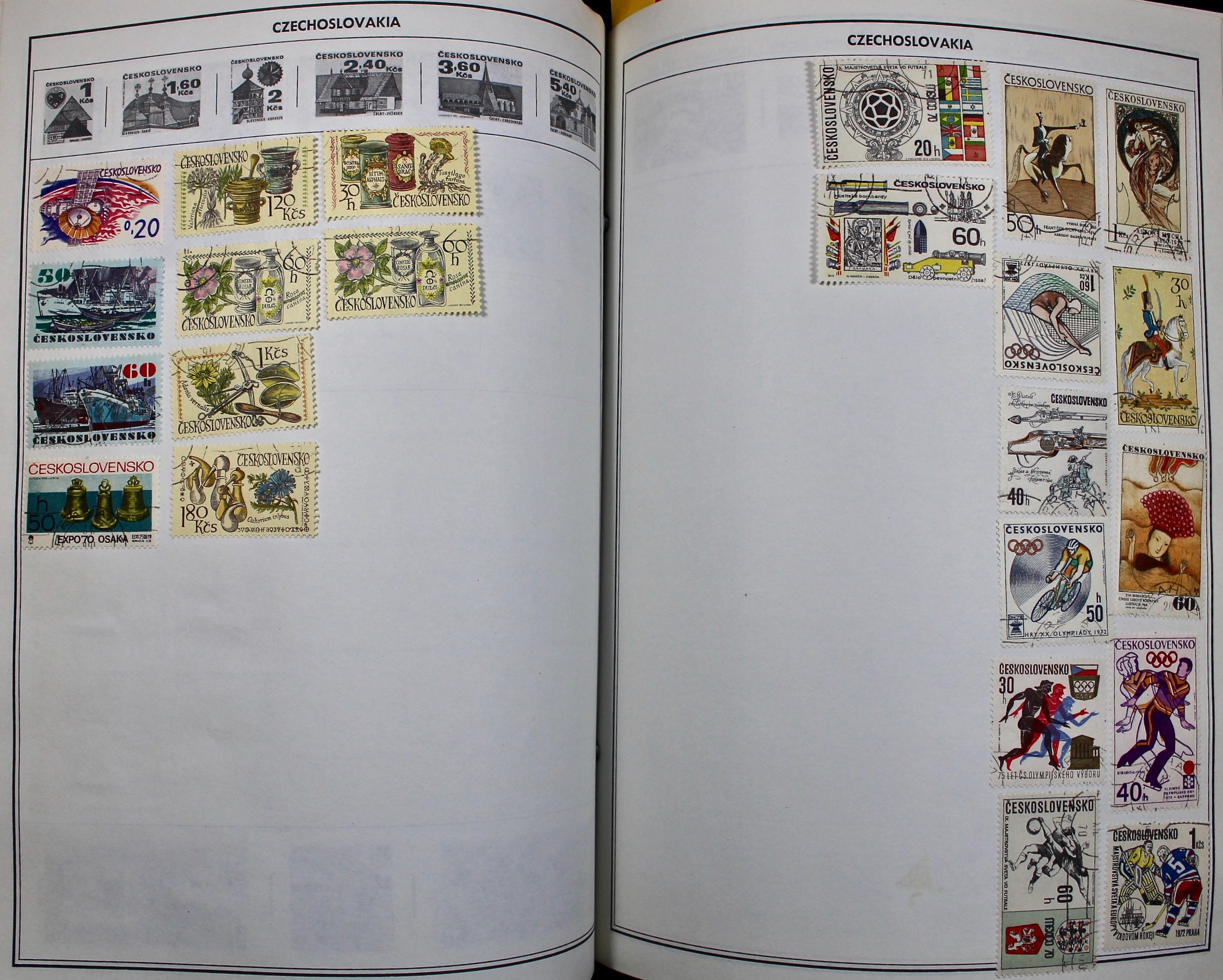 Two Volume Collection of "Standard World Stamp Album"