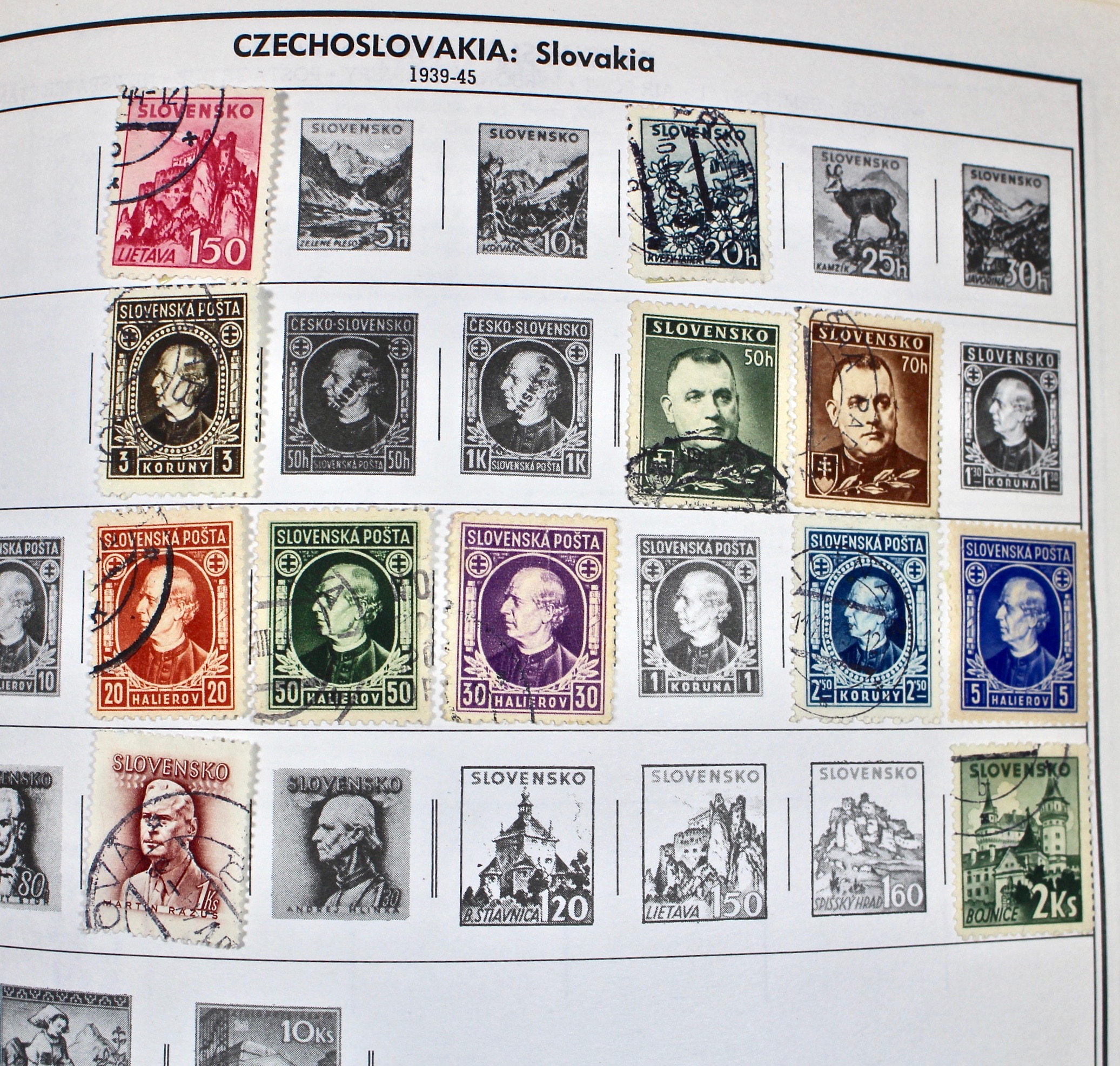 Two Volume Collection of "Standard World Stamp Album"