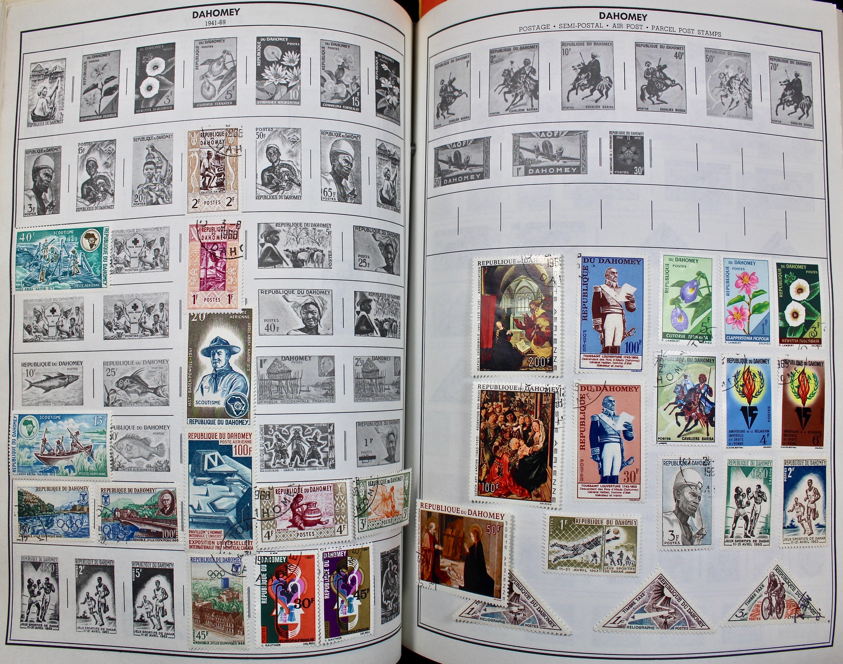 Two Volume Collection of "Standard World Stamp Album"