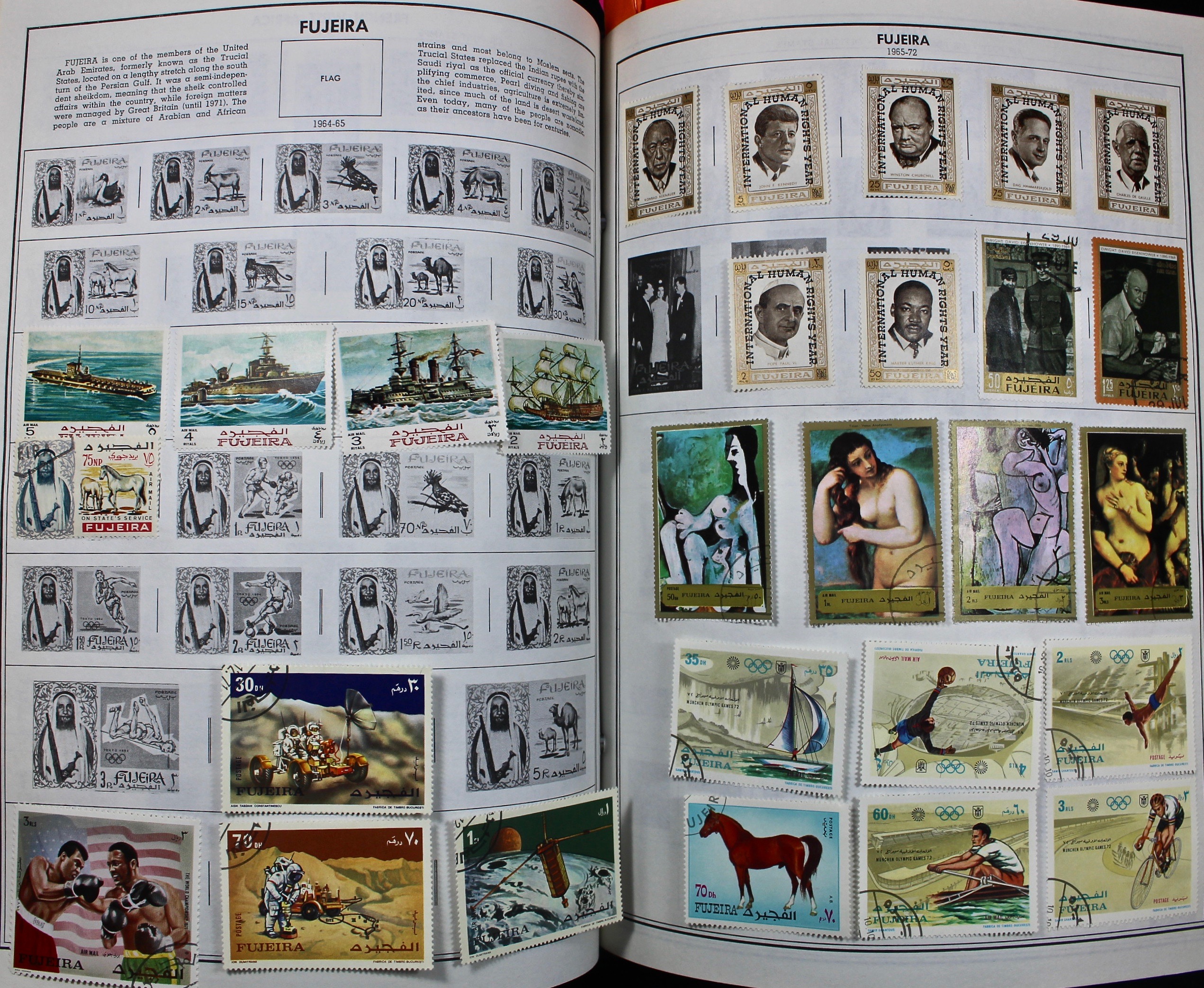 Two Volume Collection of "Standard World Stamp Album"